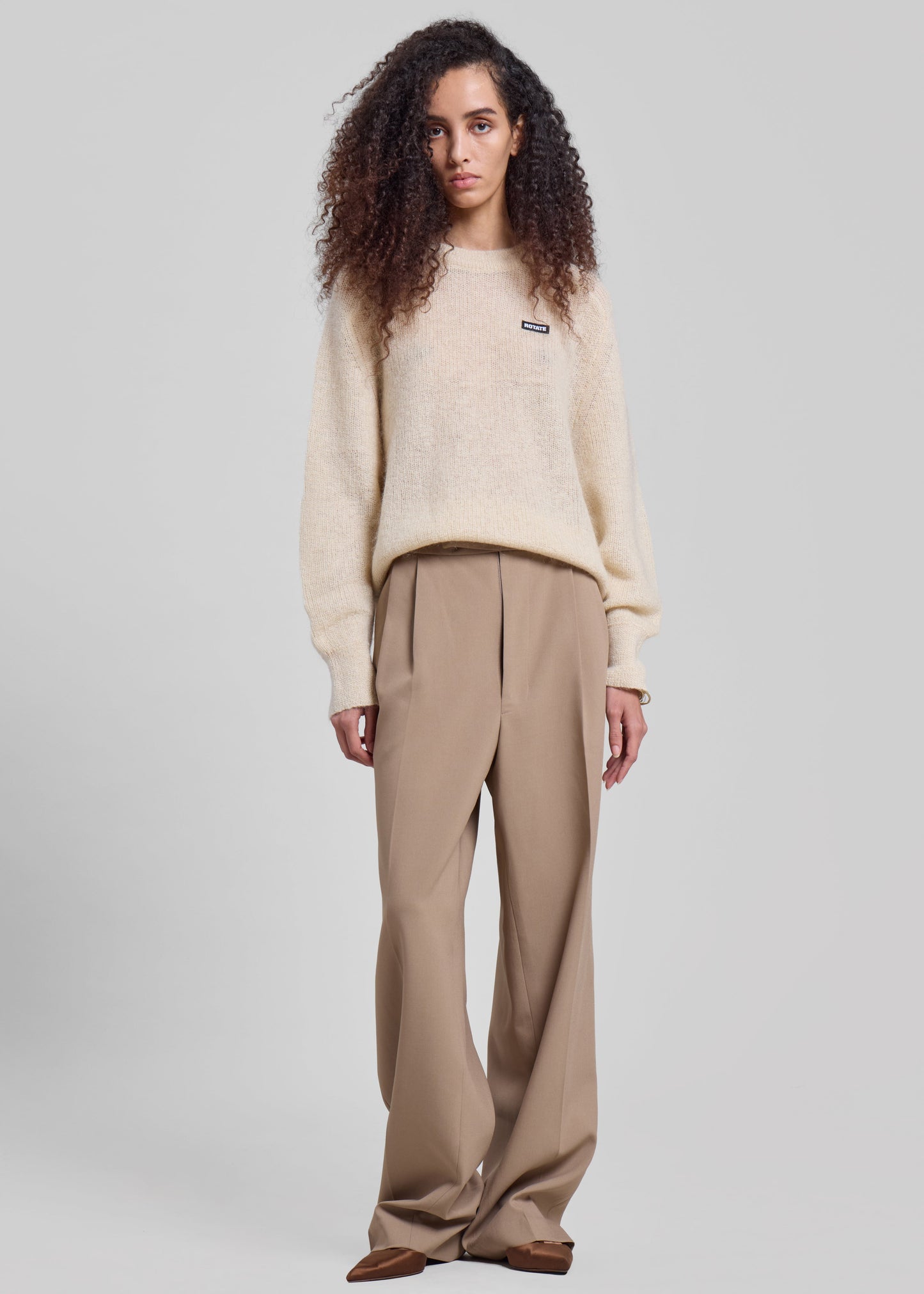 Bea Suit Pants - Latte