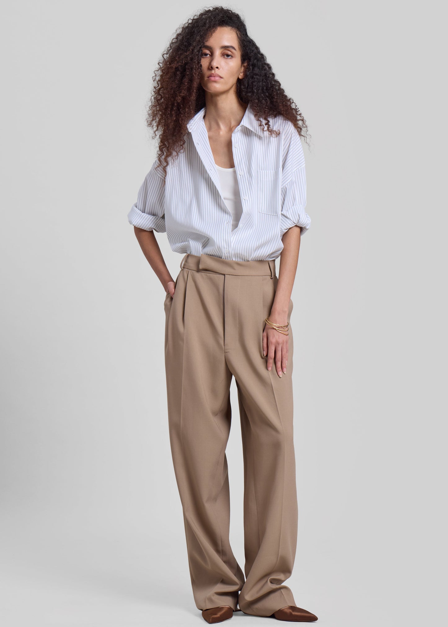 Bea Suit Pants - Latte