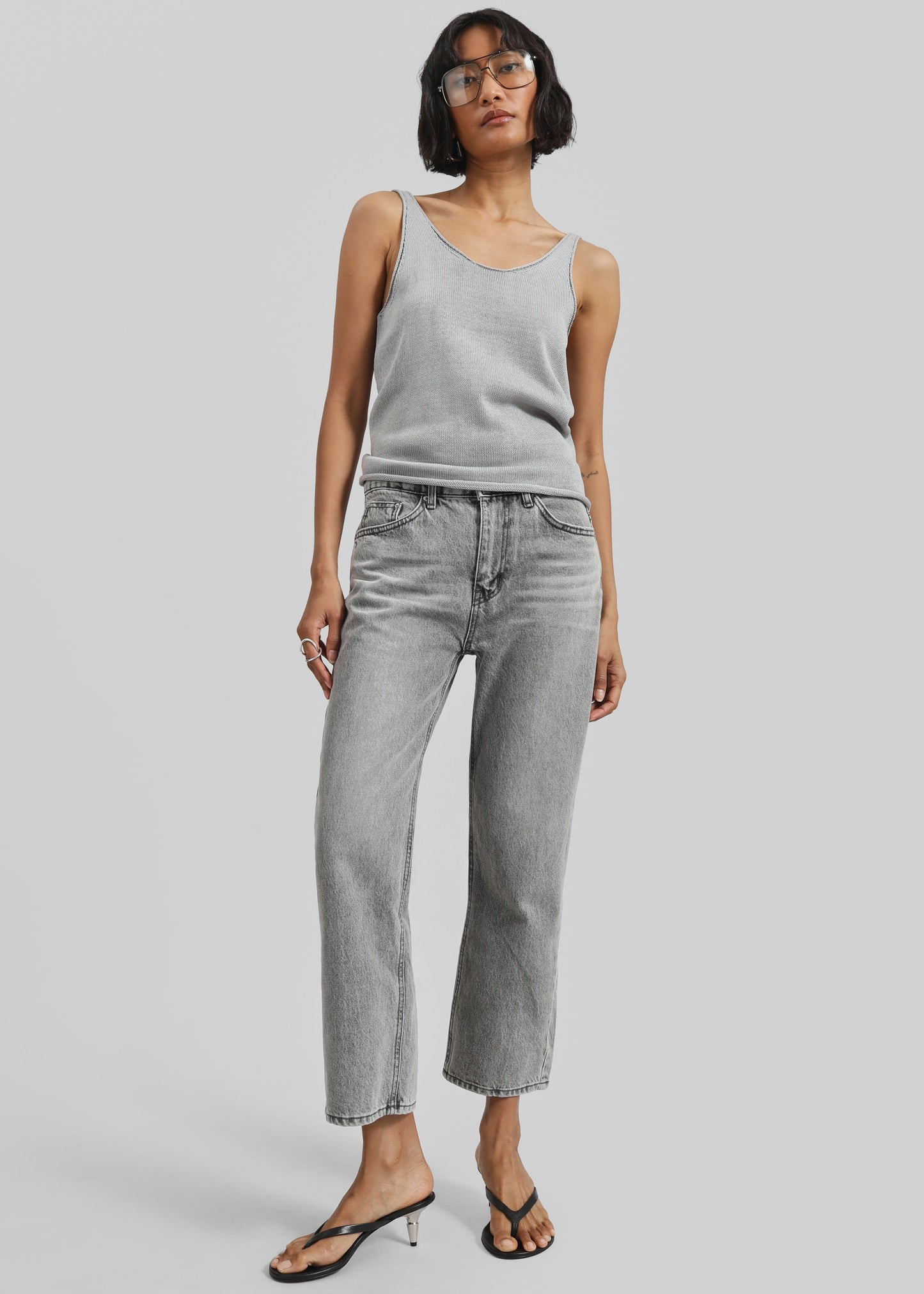 Brannor Straight Leg Jeans - Grey Wash