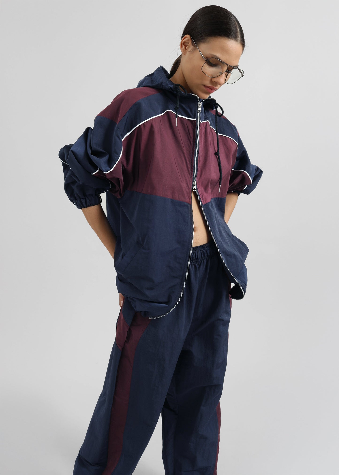 Bromley Colorblock Joggers - Navy