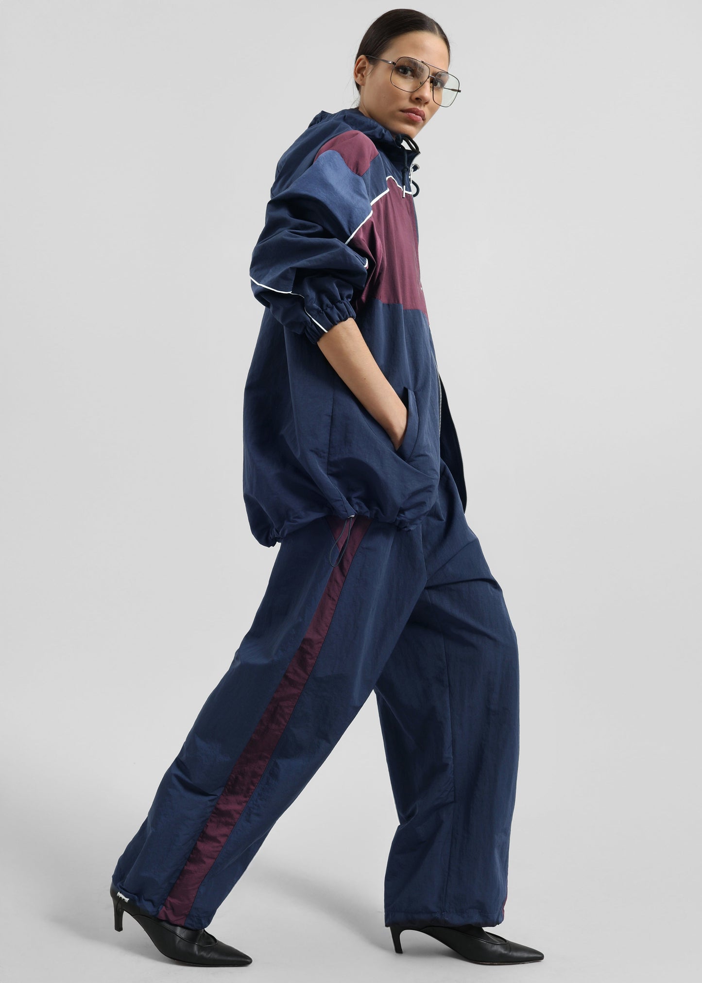 Bromley Colorblock Joggers - Navy