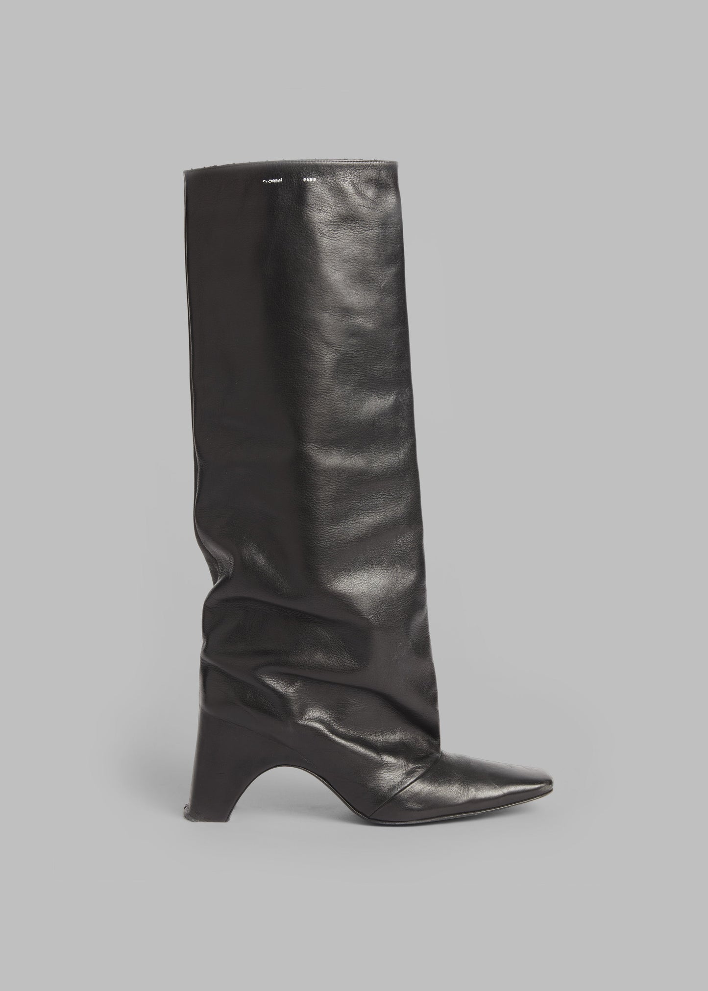 Coperni Bridge Leather Boots - Black
