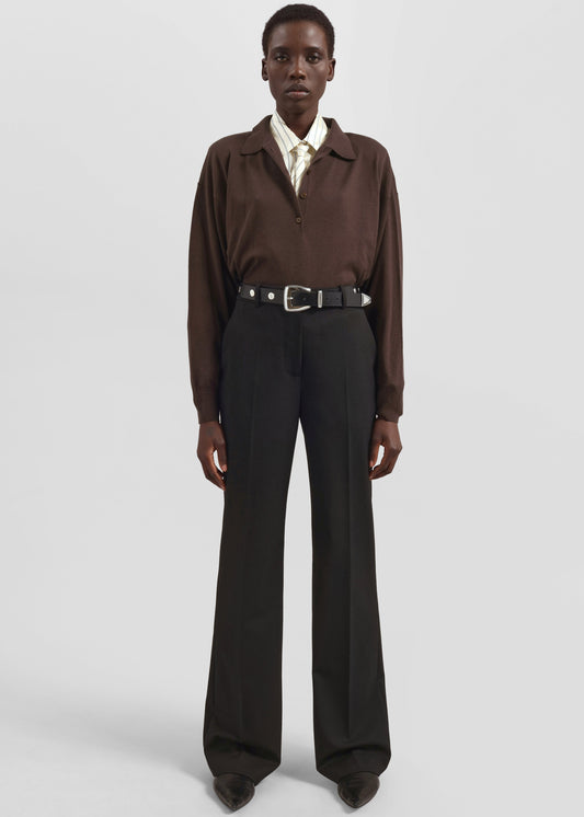 Lenora Straight Trousers - Black