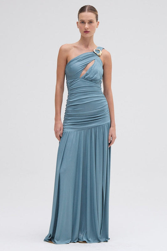 DUNE JERSEY KEY ONE SHOULDER GOWN