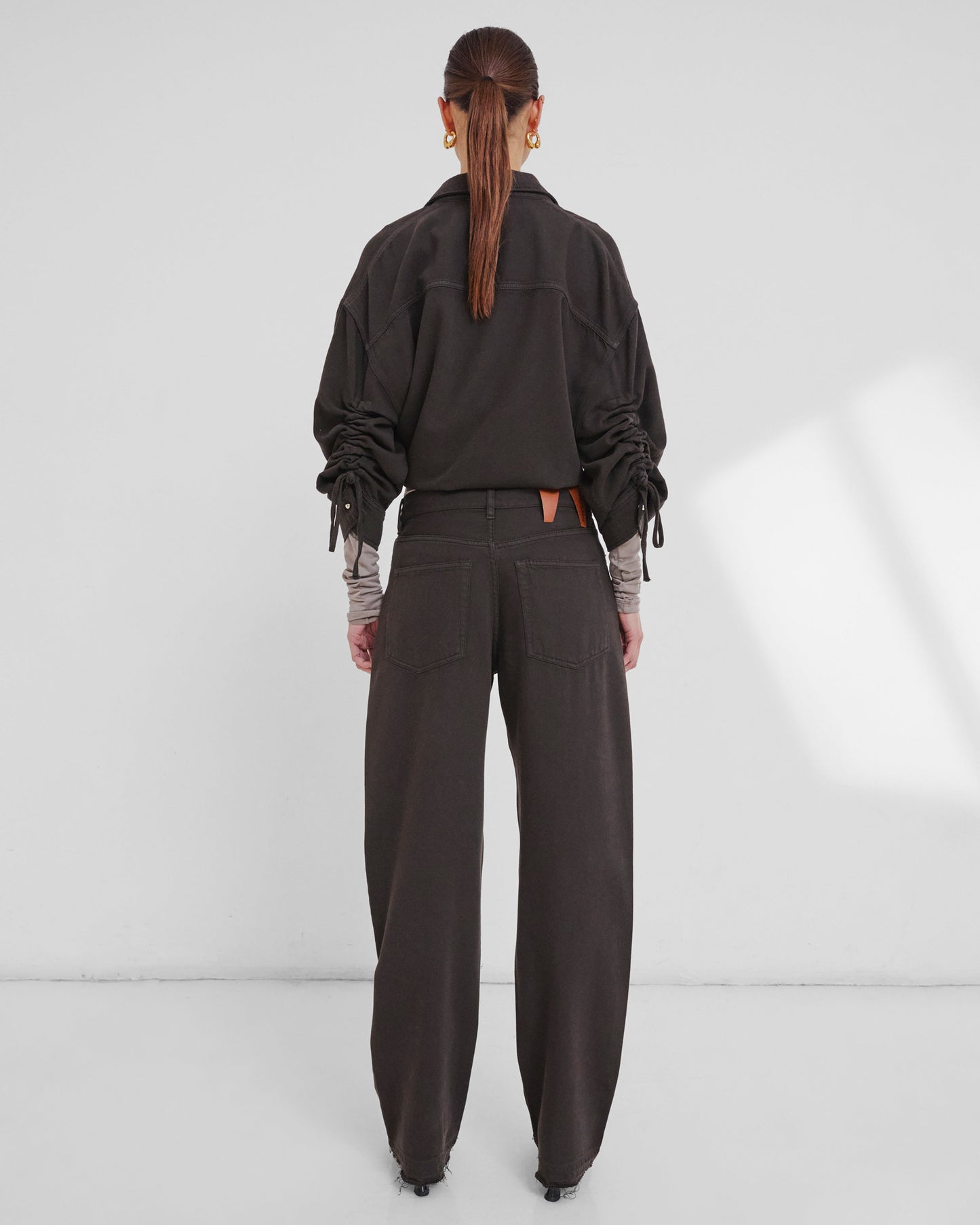 Darkpark Gale Relaxed Fit Denim - Dark Brown