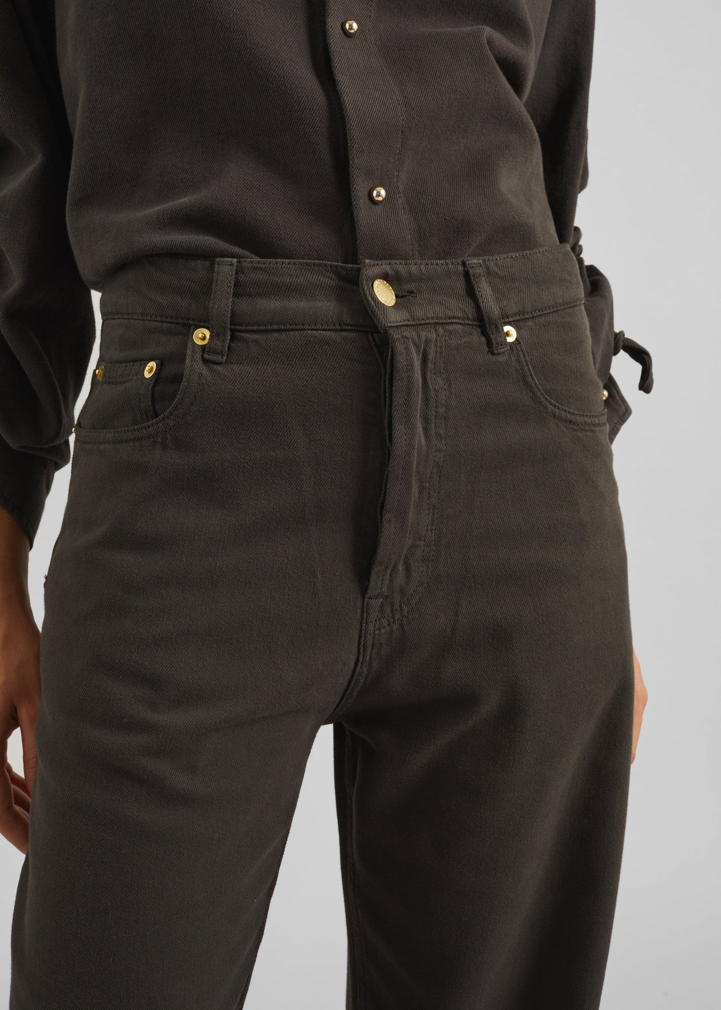Darkpark Gale Relaxed Fit Denim - Dark Brown
