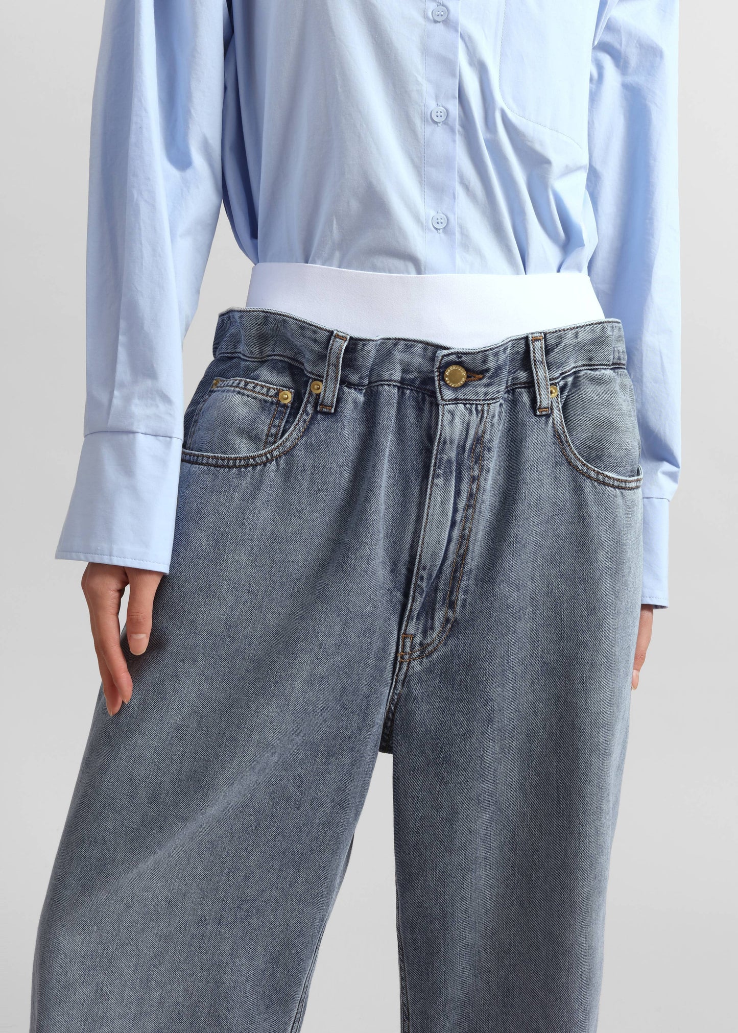 Darkpark Jane Elastic Waist Denim - San Fran Blue