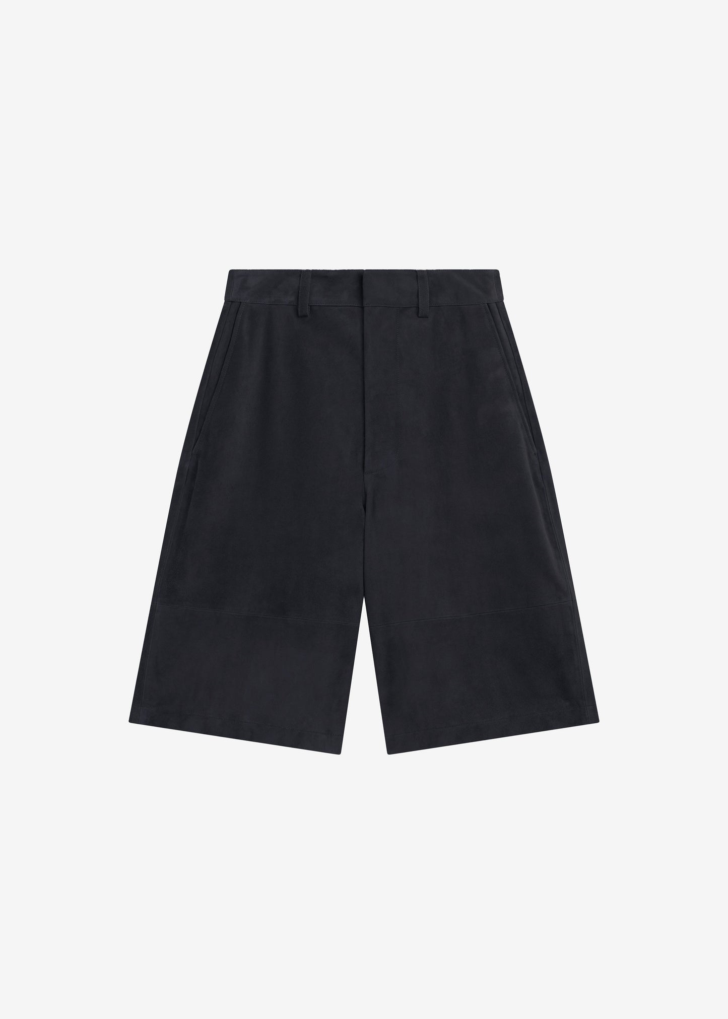 Dartsel Suede Bermuda Shorts - Navy