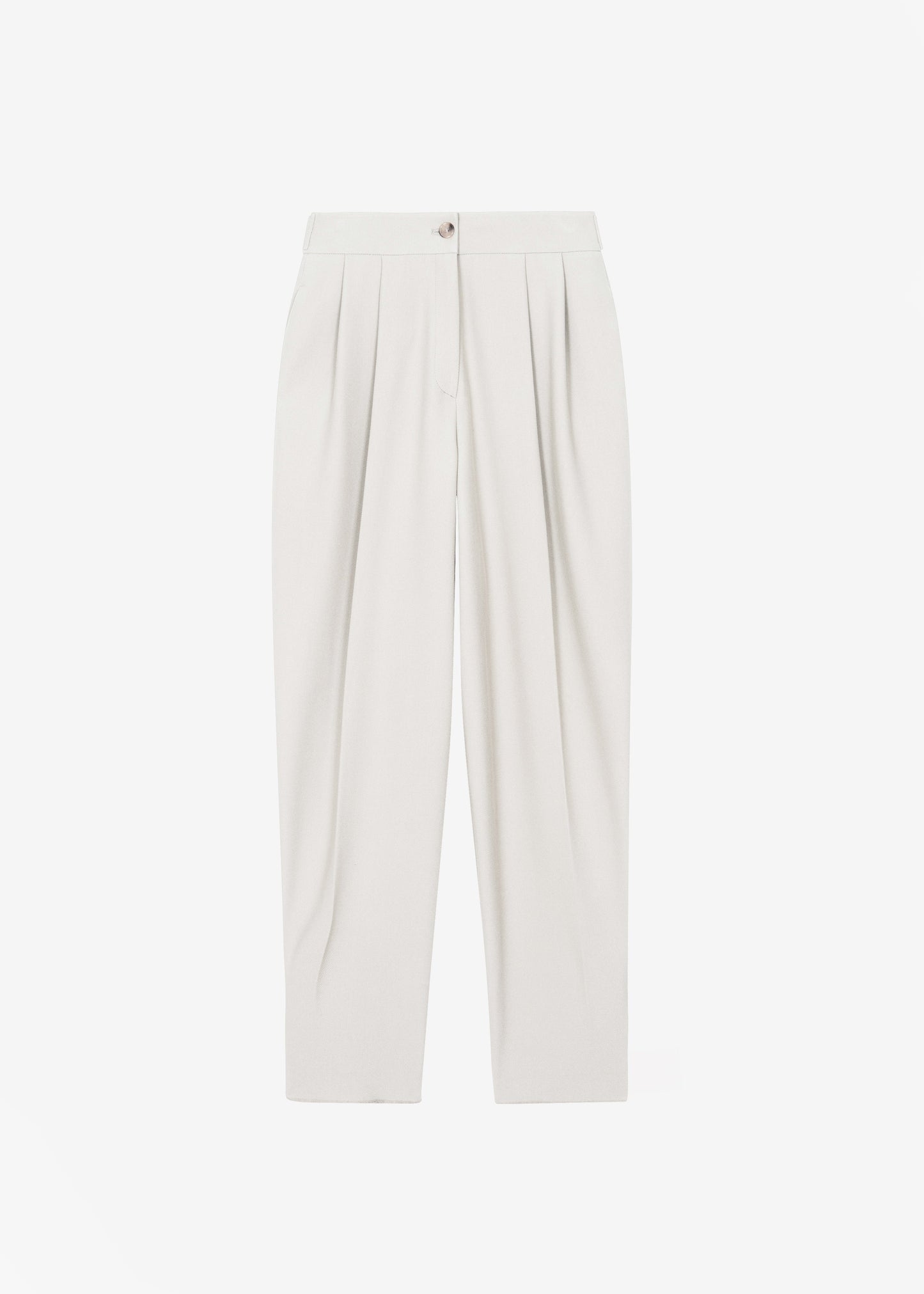 Dina Pleated Trousers - Cream