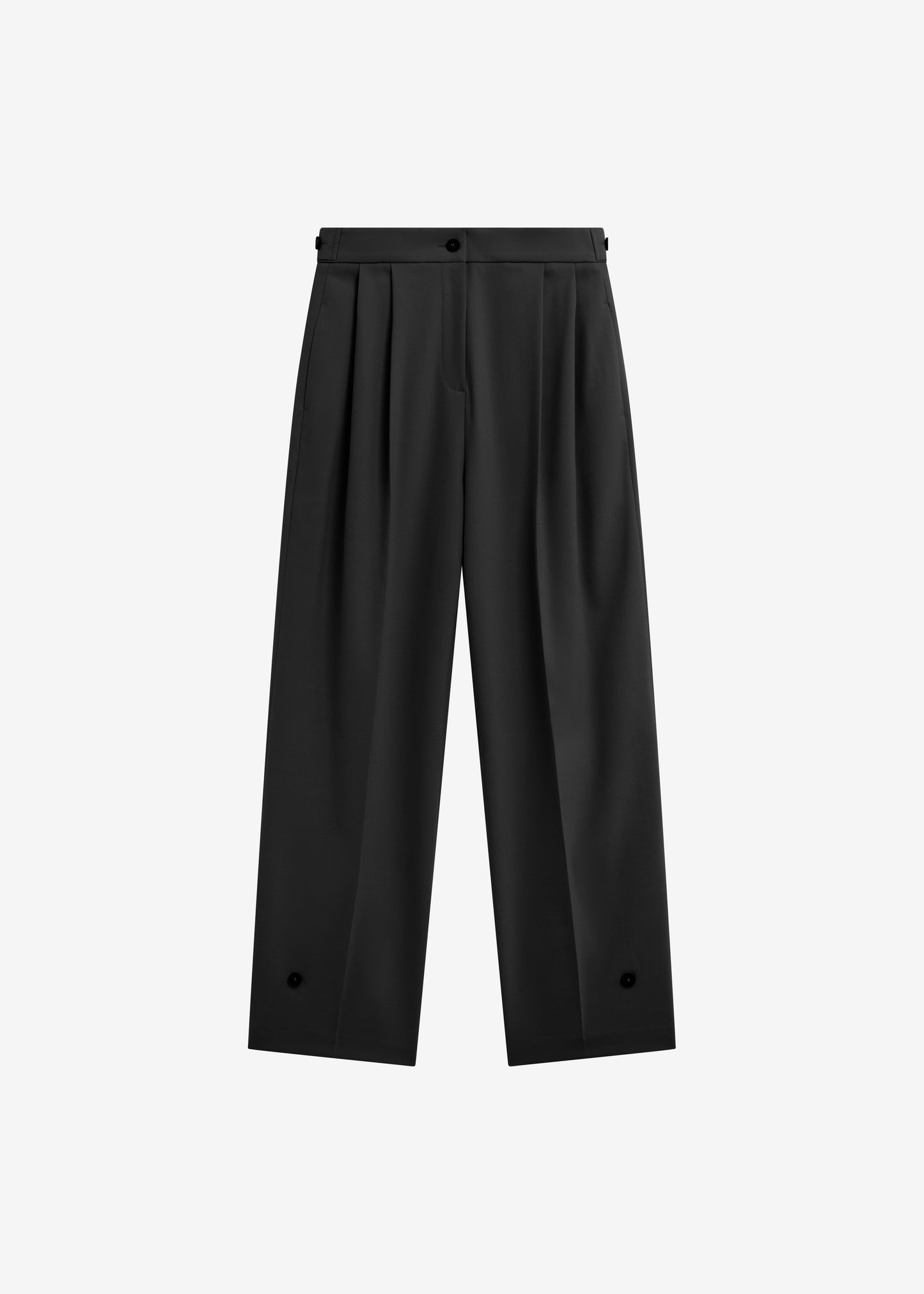 Doyer Pleated Trousers - Black