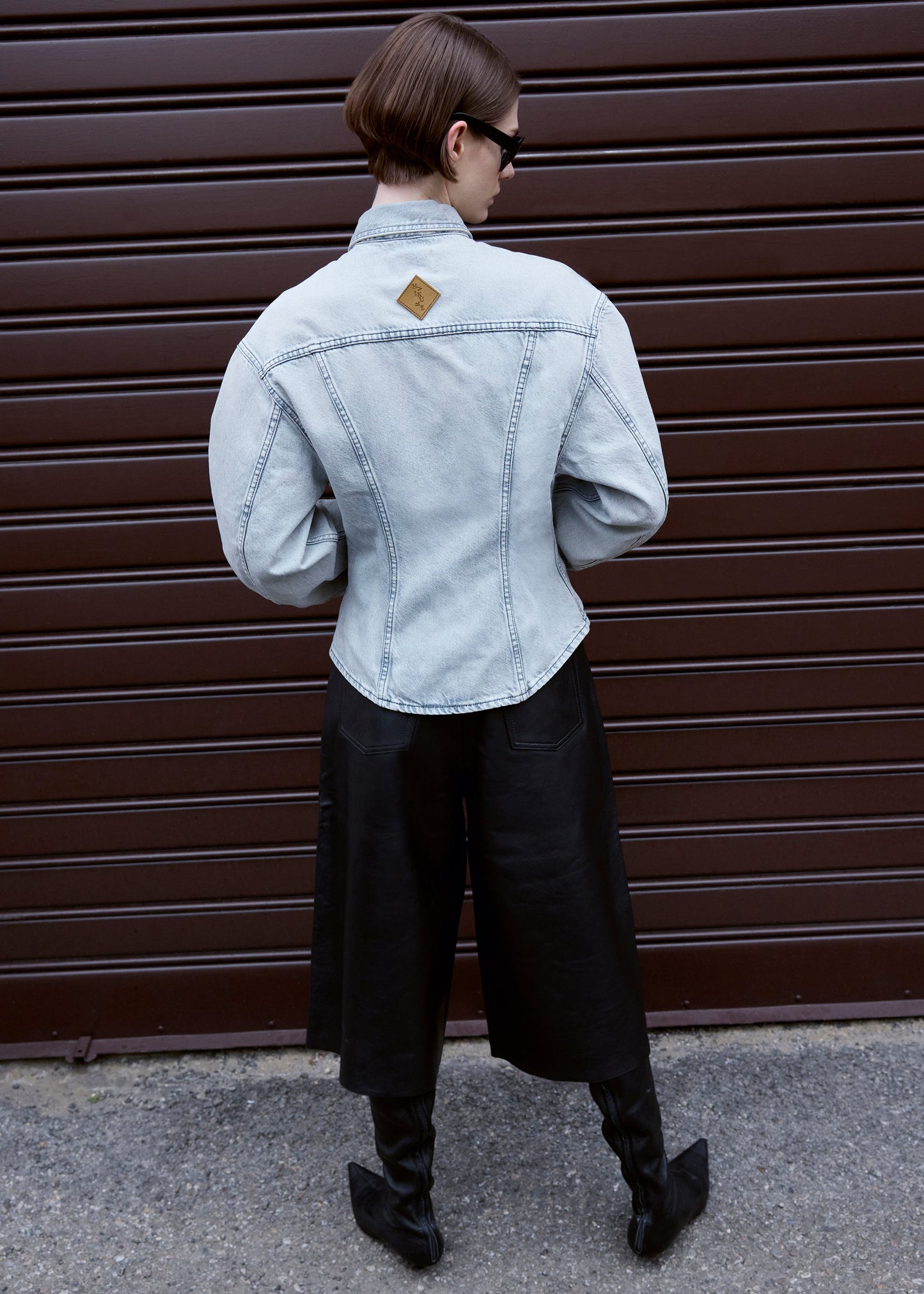 Haikure Belle Leather Shorts - Black