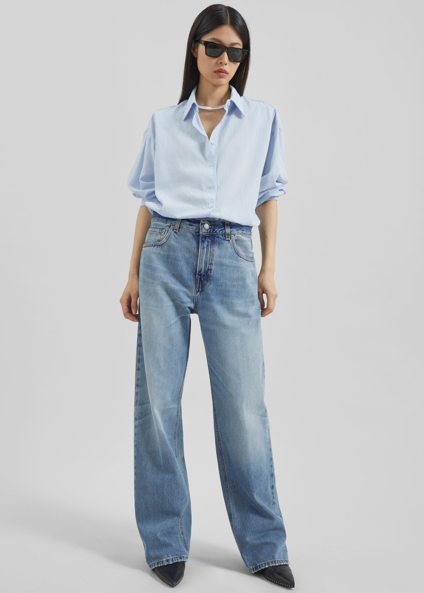 Haikure Bonnie Jeans - Dive Blue Wash