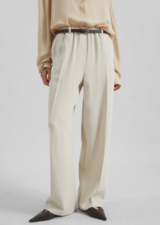 Hamnoy Straight Pants - Light Beige
