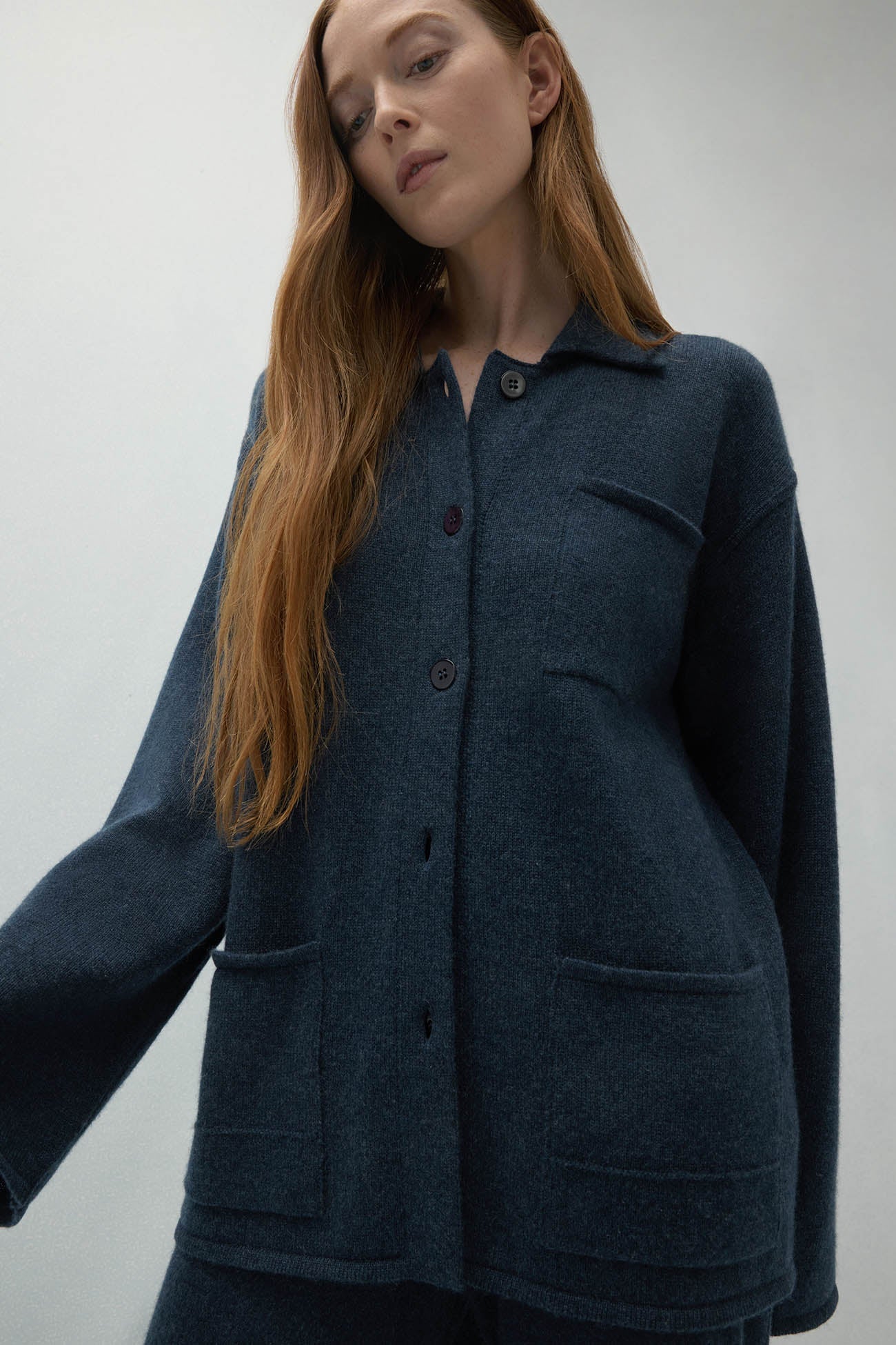 ROME DENIM CASHMERE CHORE JACKET