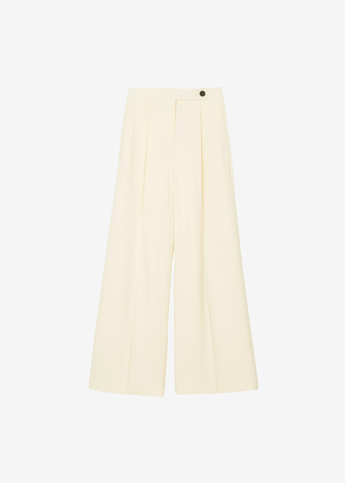 Kamila Wide Leg Trousers - Light Peach