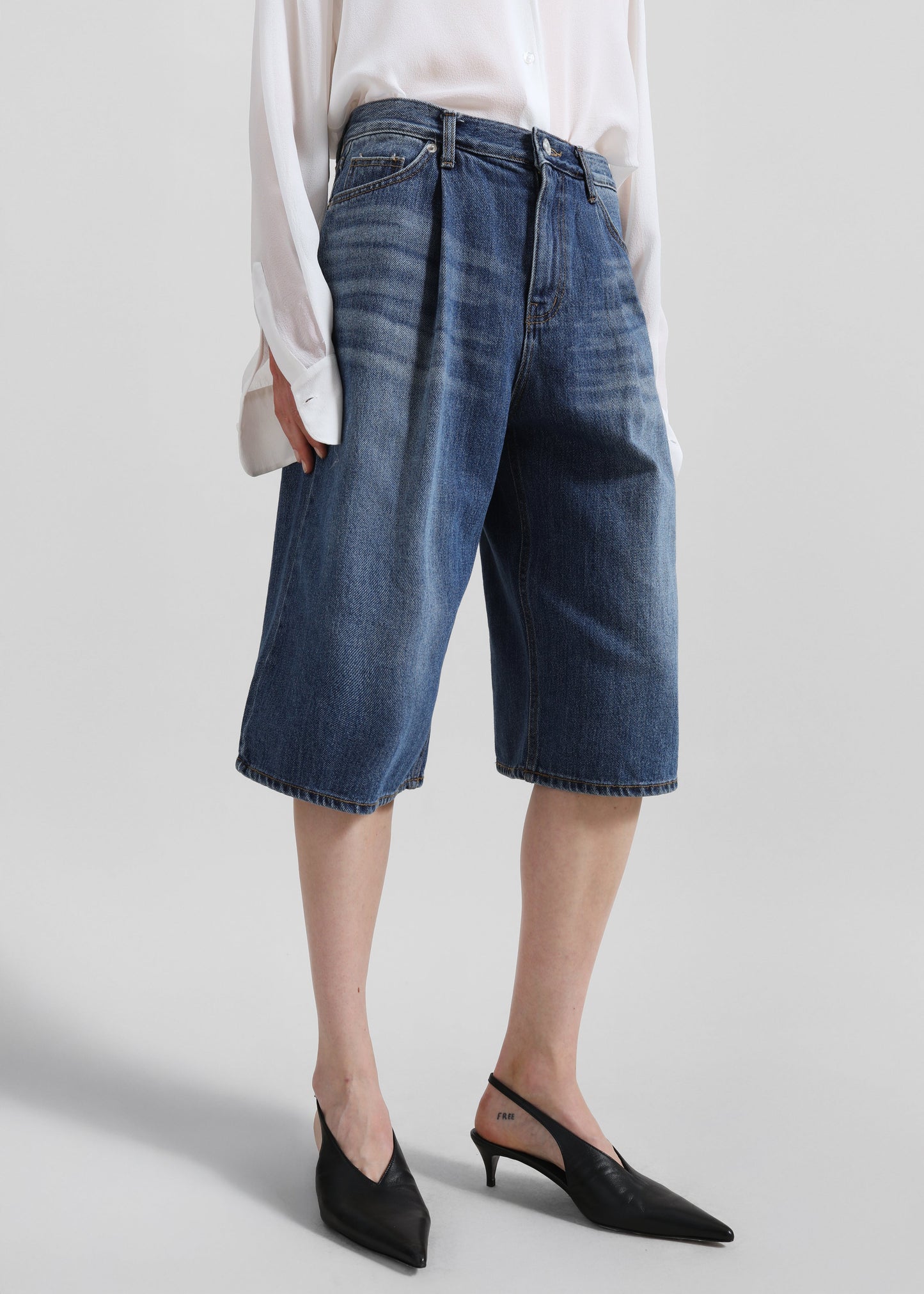 Kendon Denim Bermuda Shorts - Medium Wash