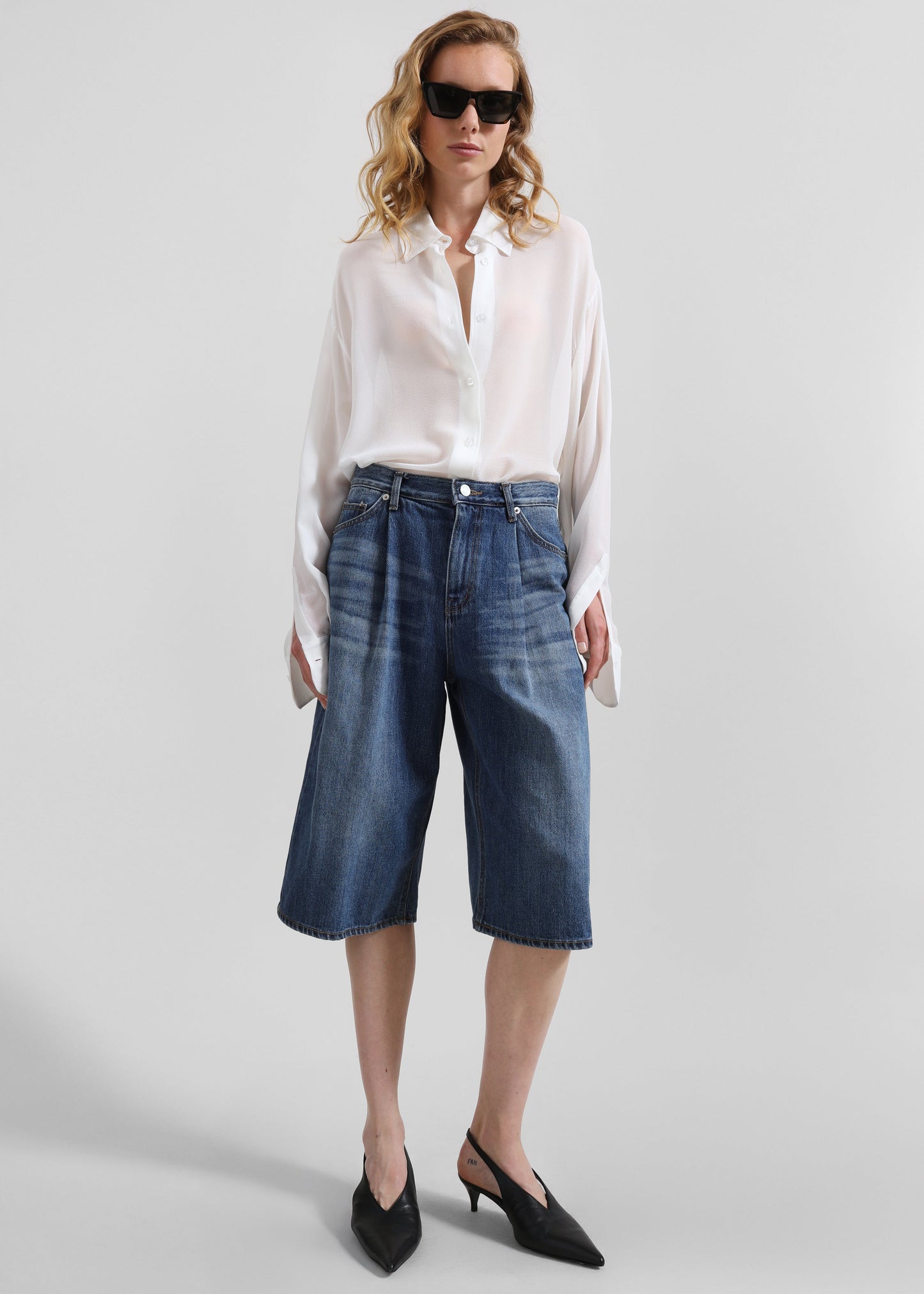 Kendon Denim Bermuda Shorts - Medium Wash