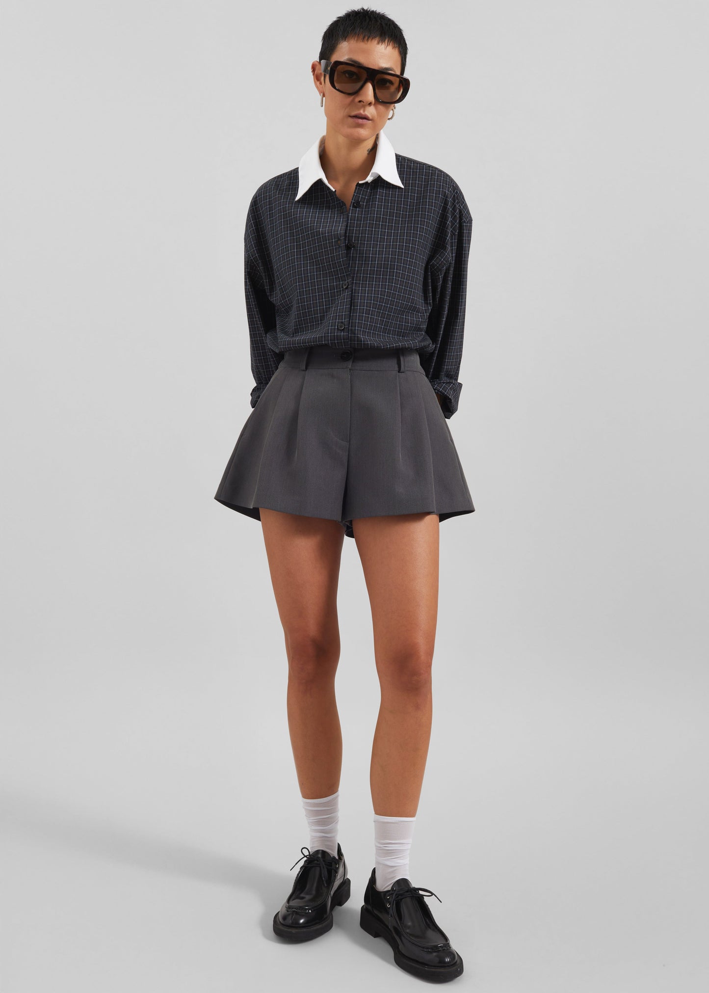 Kinsley Mini Shorts - Grey