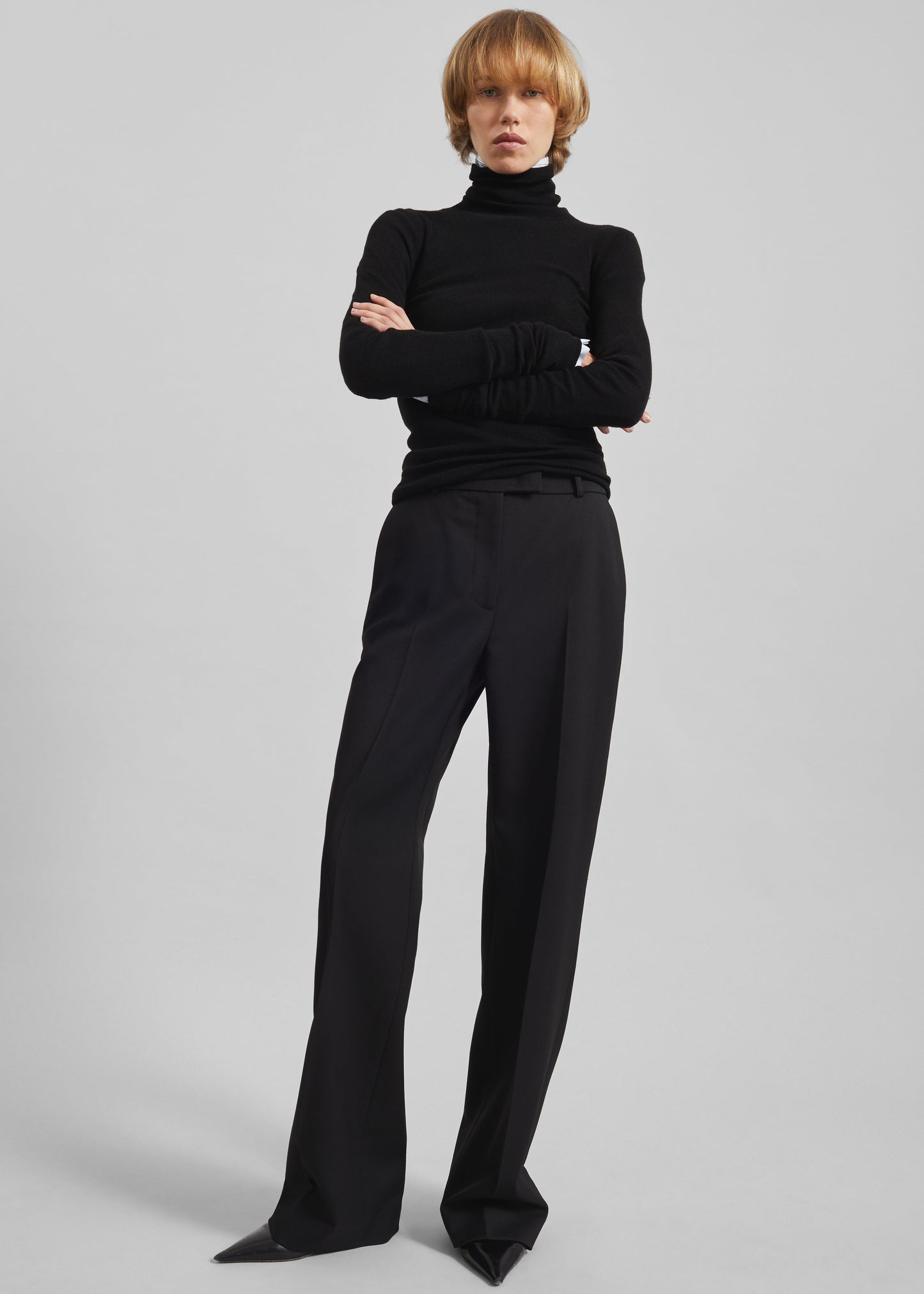 Lenora Straight Trousers - Black