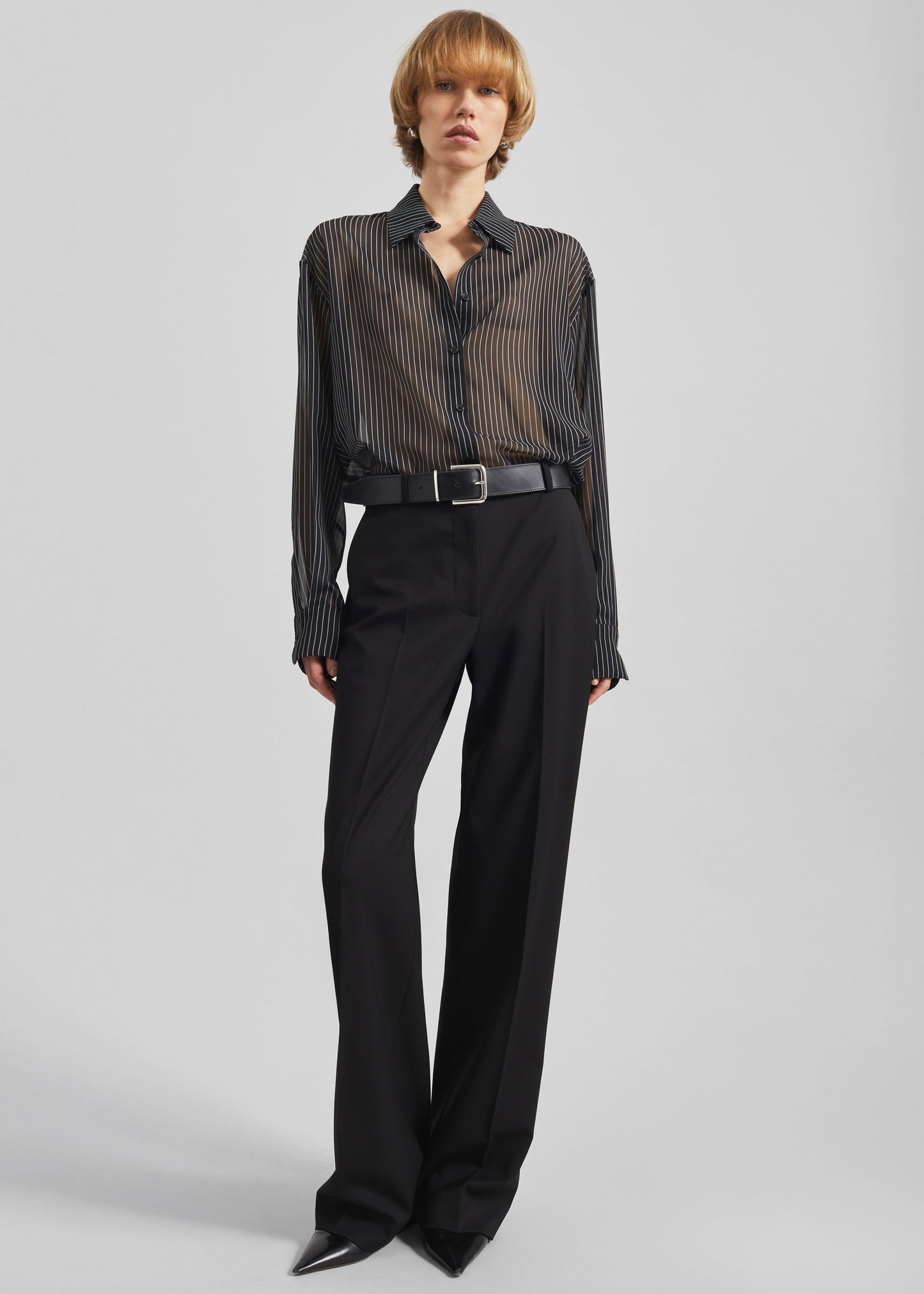Lenora Straight Trousers - Black