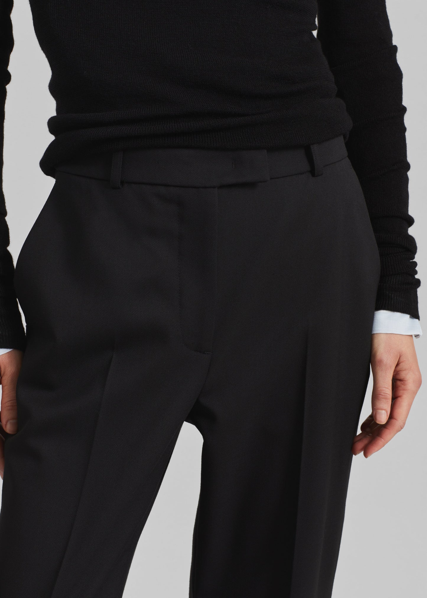 Lenora Straight Trousers - Black