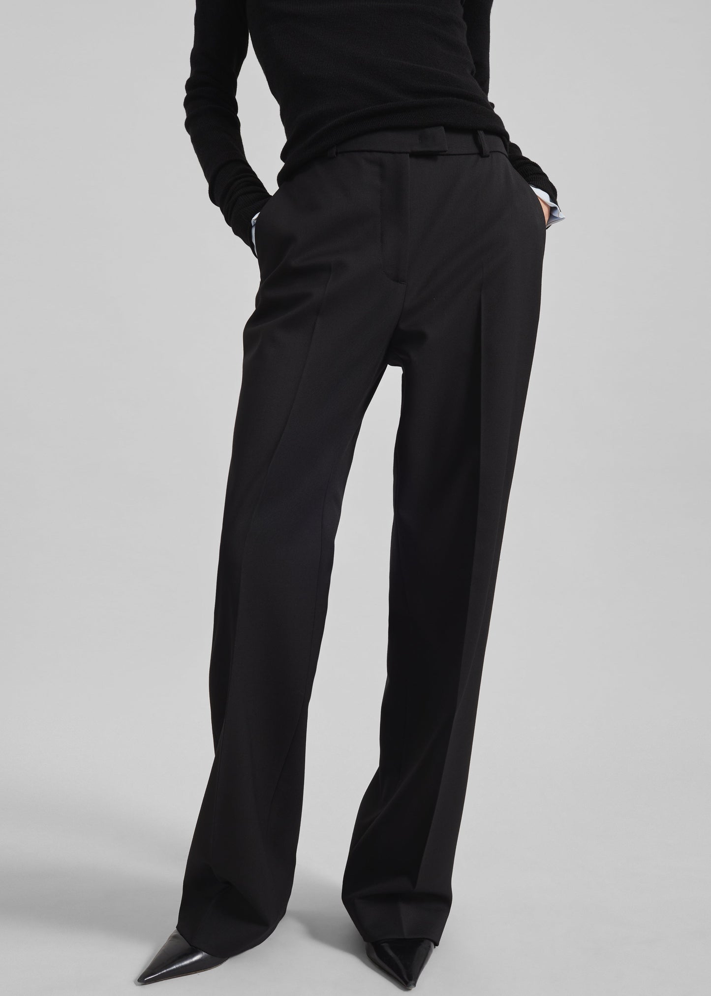 Lenora Straight Trousers - Black