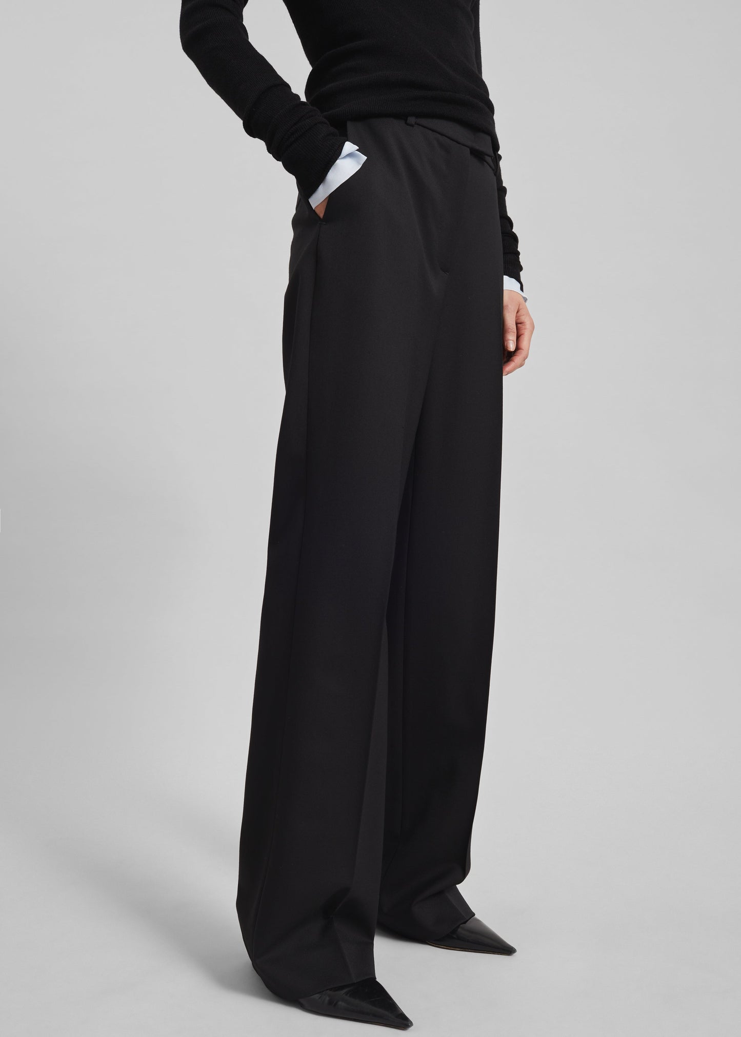 Lenora Straight Trousers - Black
