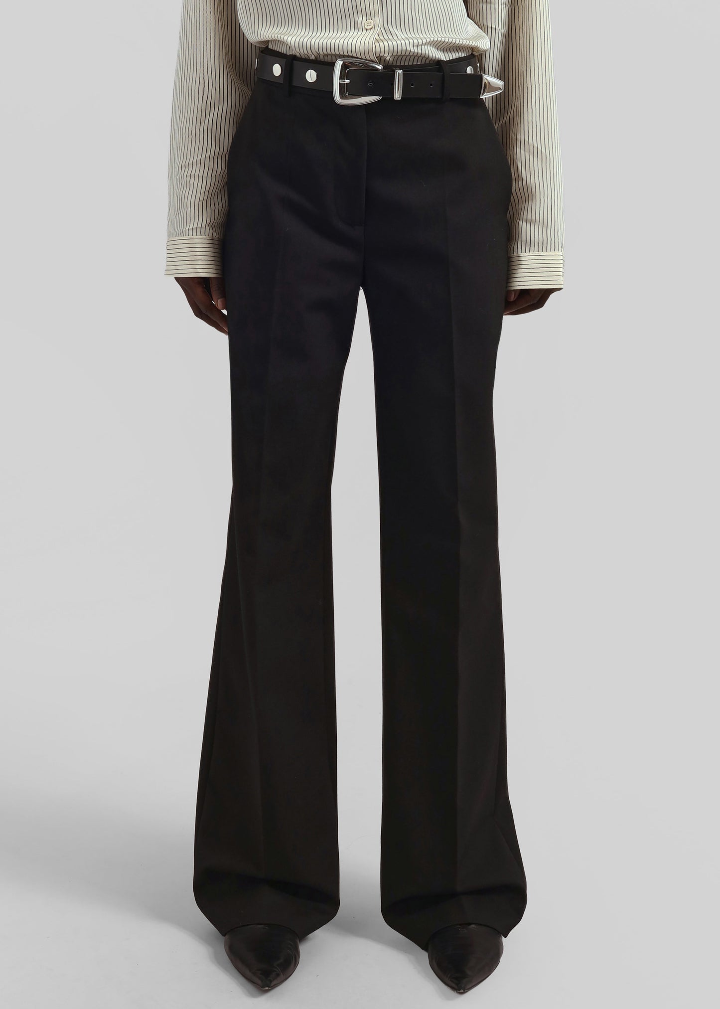 Lenora Straight Trousers - Black