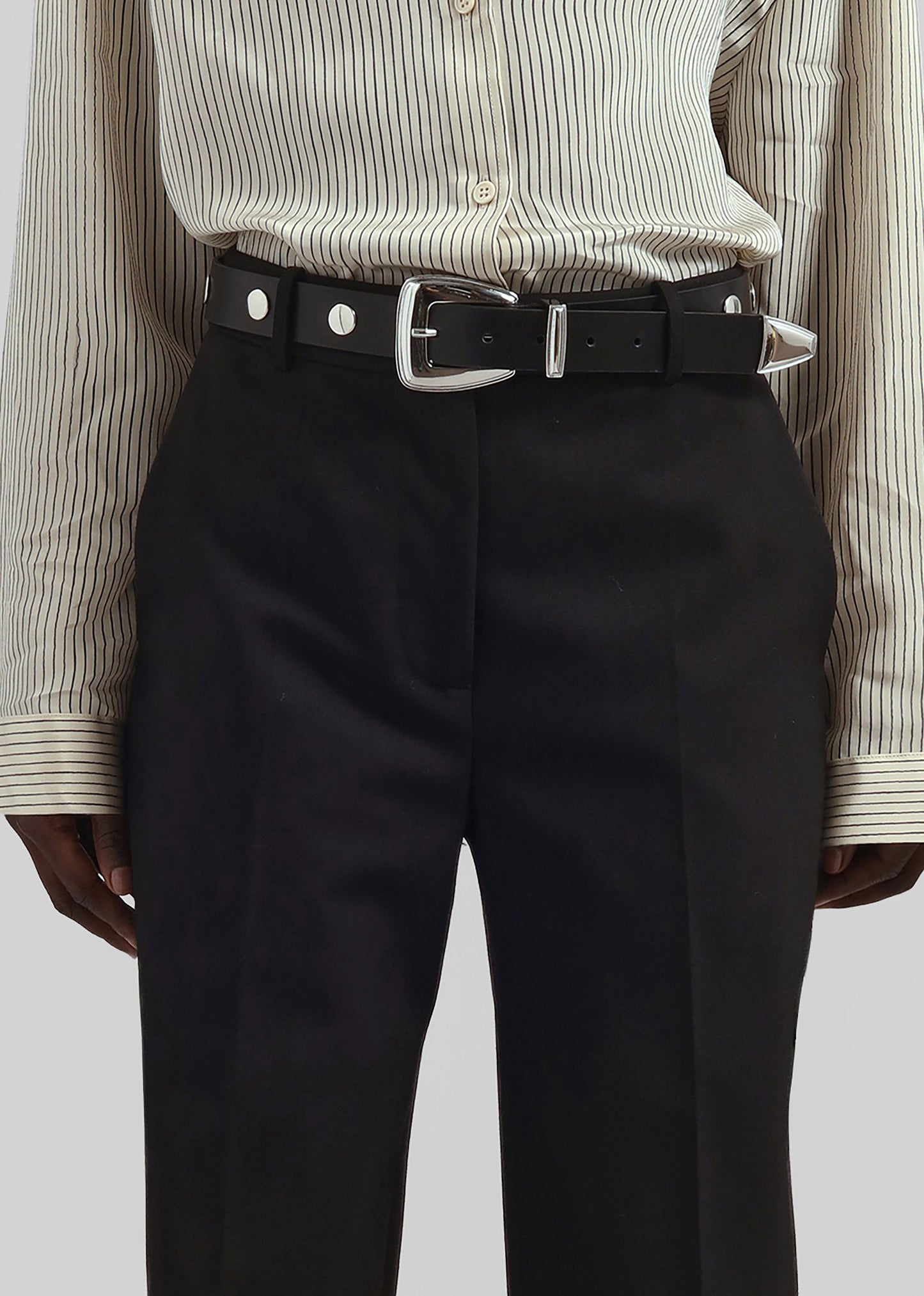 Lenora Straight Trousers - Black