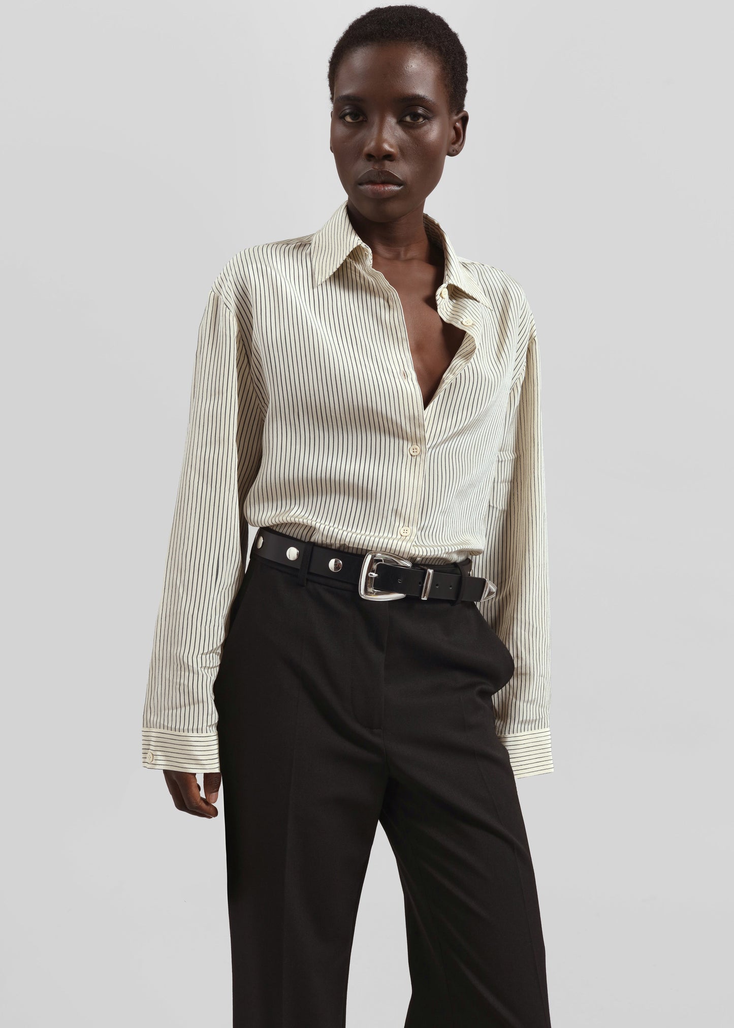 Lenora Straight Trousers - Black