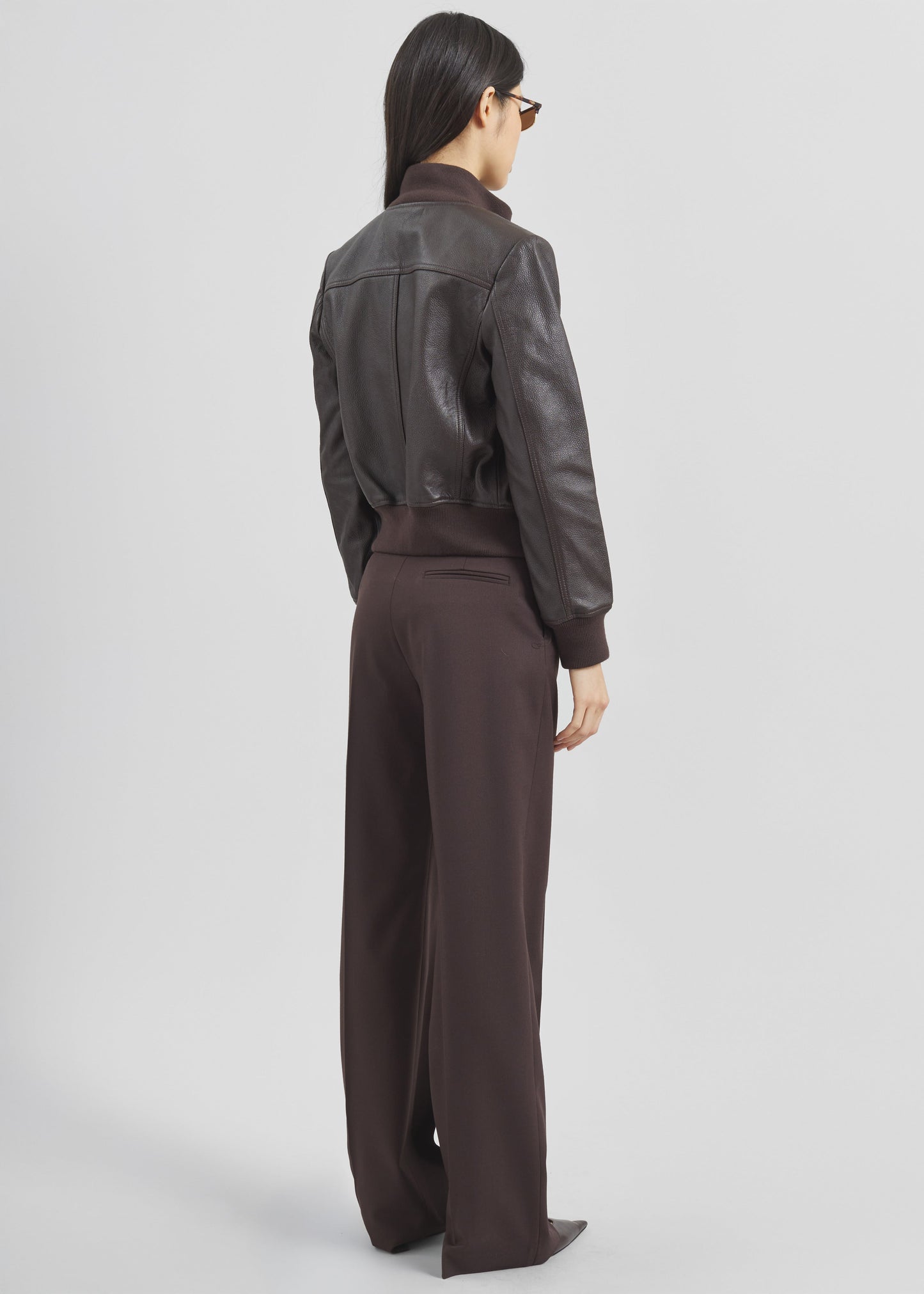 Lenora Straight Trousers - Brown