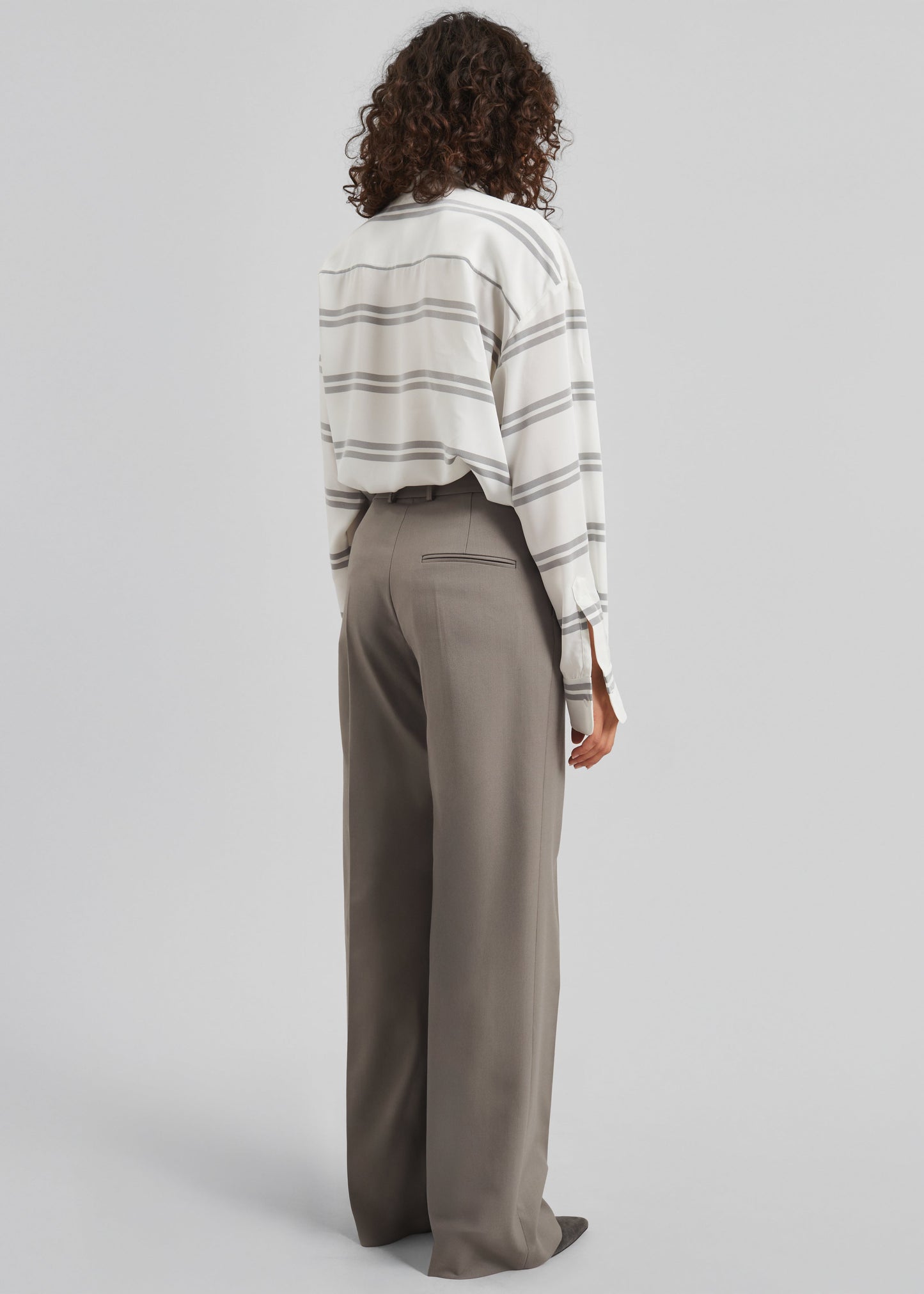 Lenora Straight Trousers - Taupe