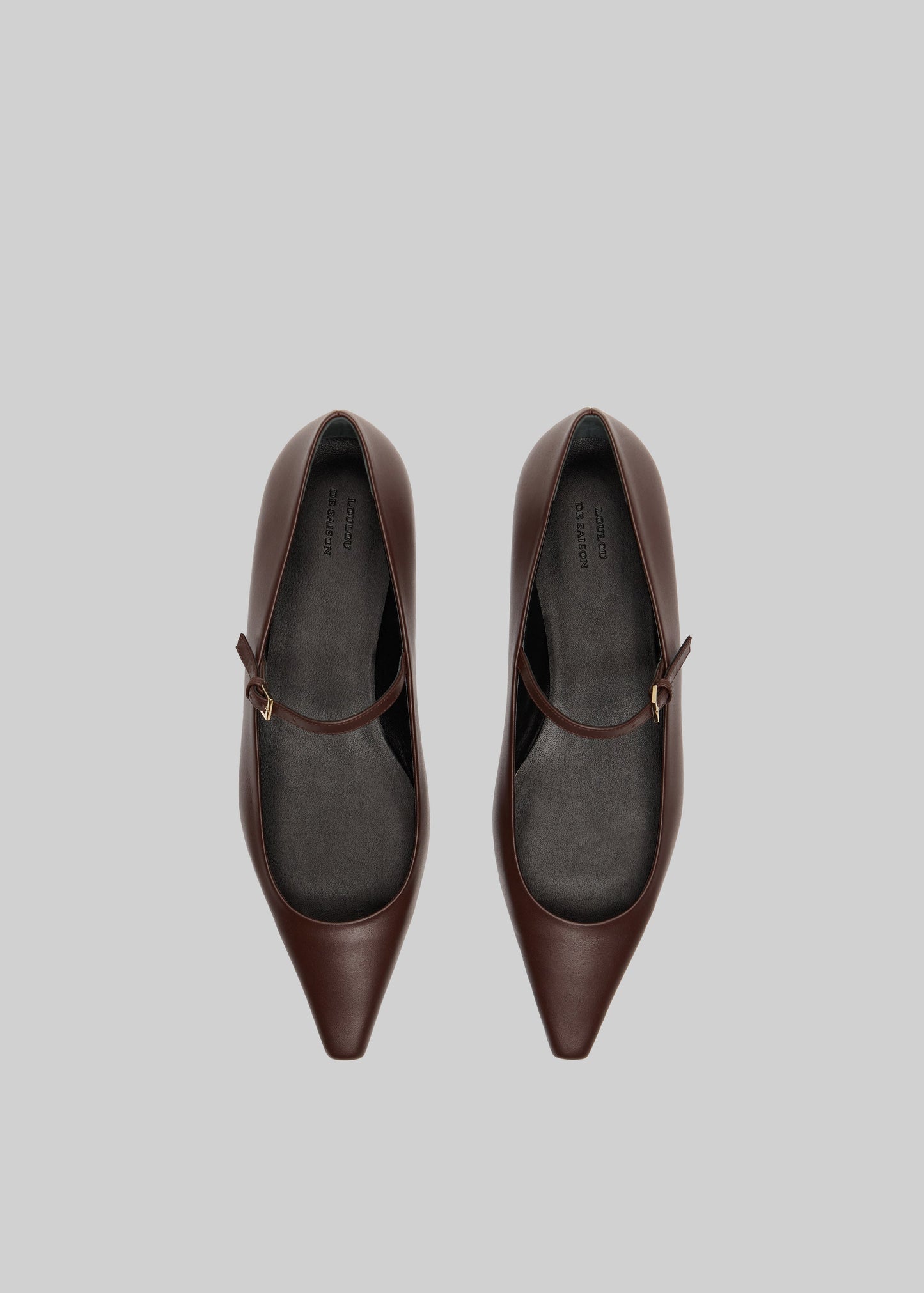 Loulou De Saison Alice Sharp Ballerinas - Brown