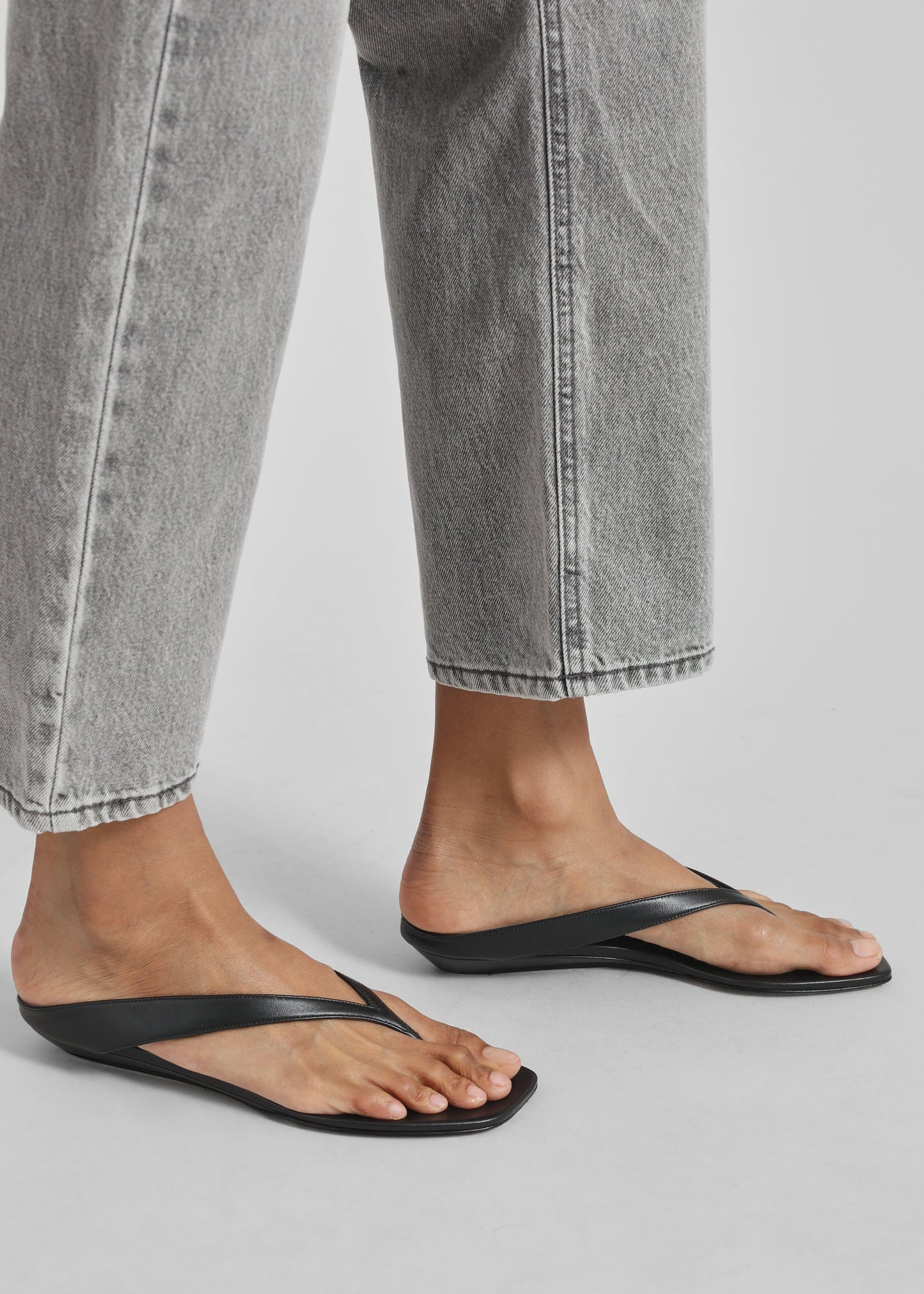 Loulou de Saison Coda Nappa Leather Sandals - Black