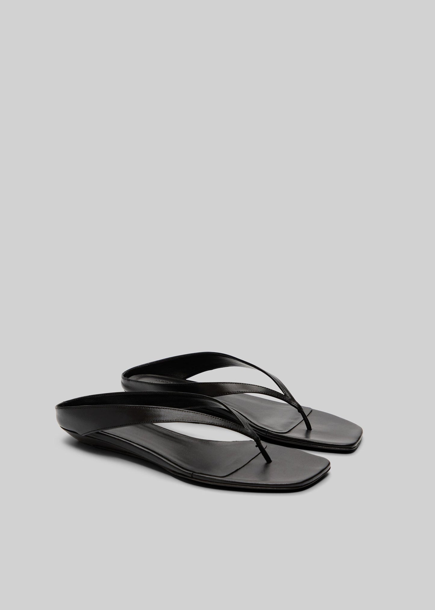 Loulou de Saison Coda Nappa Leather Sandals - Black