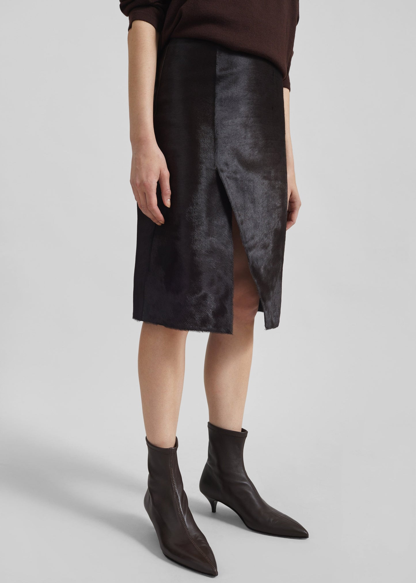 Loulou De Saison Myra Asymmetric Skirt - Coffee
