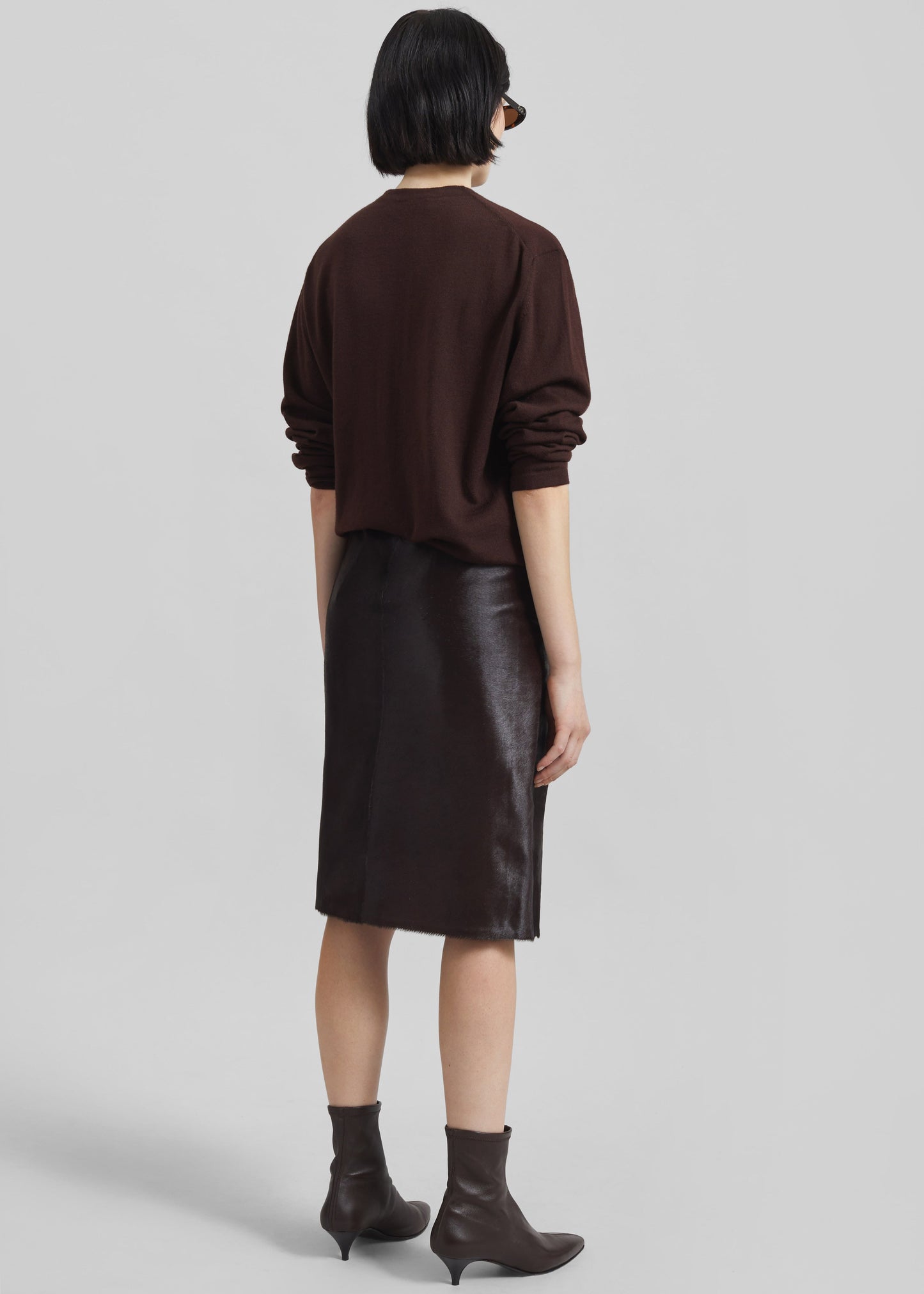 Loulou De Saison Myra Asymmetric Skirt - Coffee