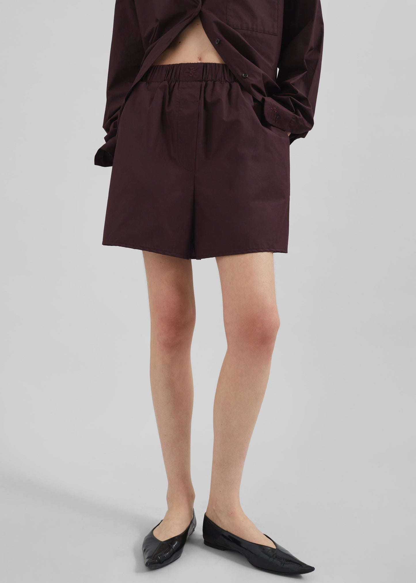 Lui Organic Cotton Boxer Shorts - Dark Plum