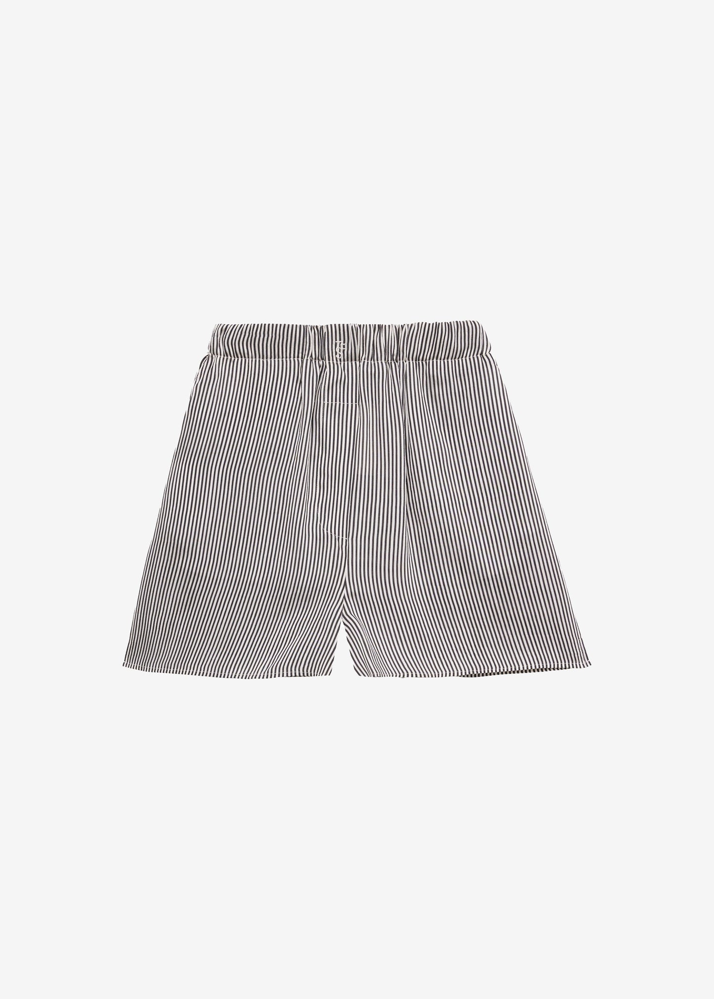 Lui Striped Silk Boxer Shorts - Black/White Stripe