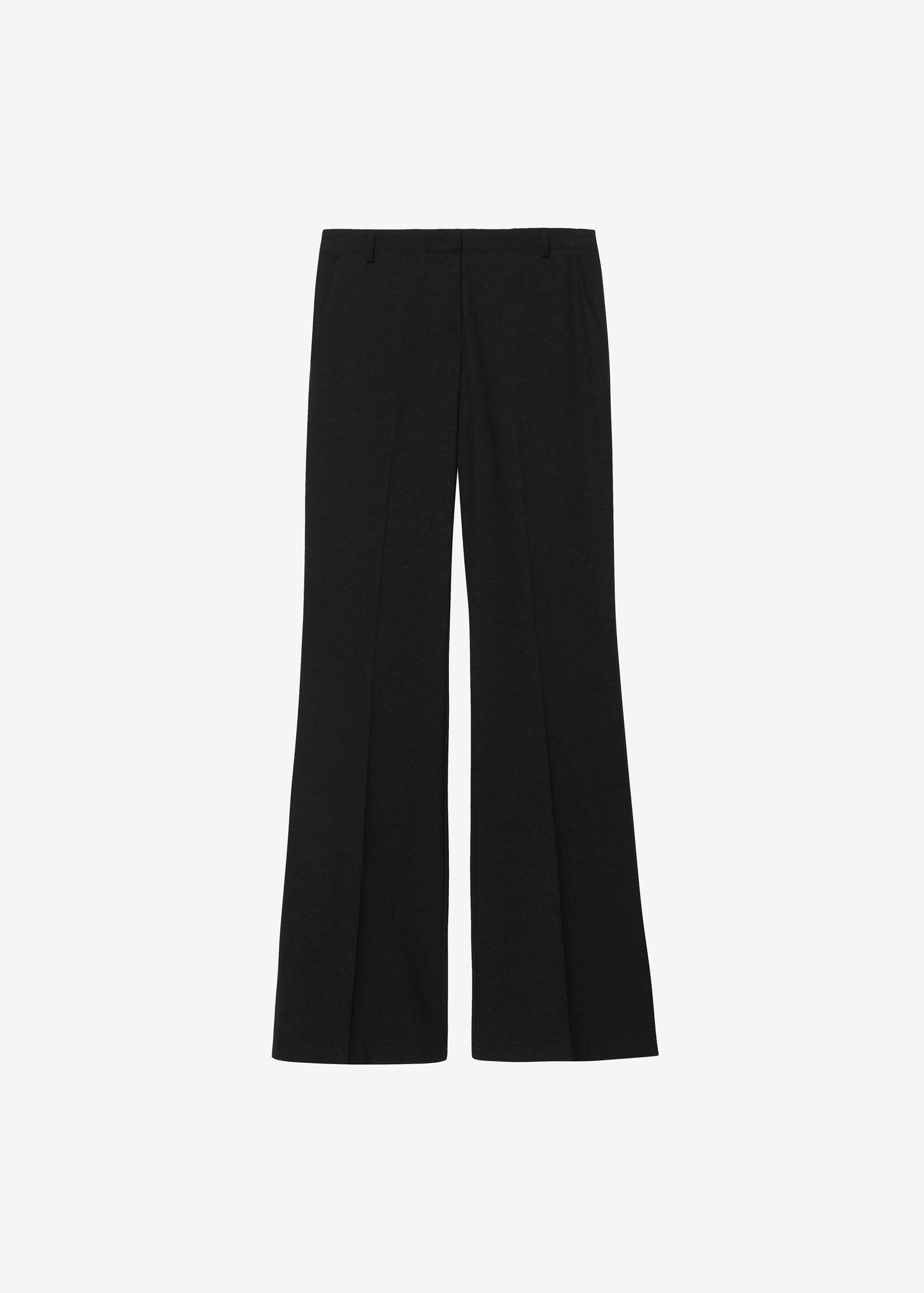 Maisie Bootcut Twill Pants - Black
