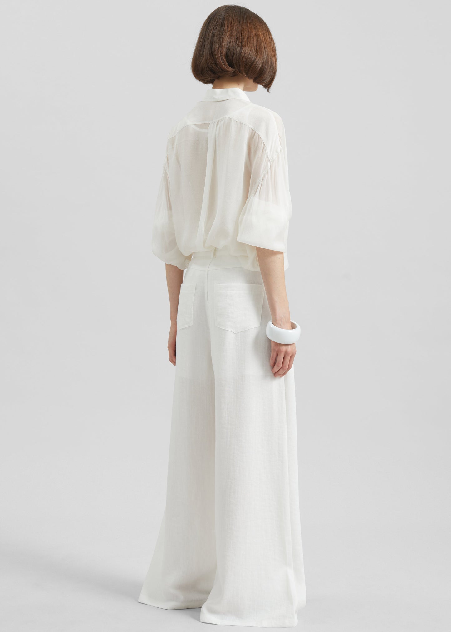 Mapello Wide Leg Pants - White