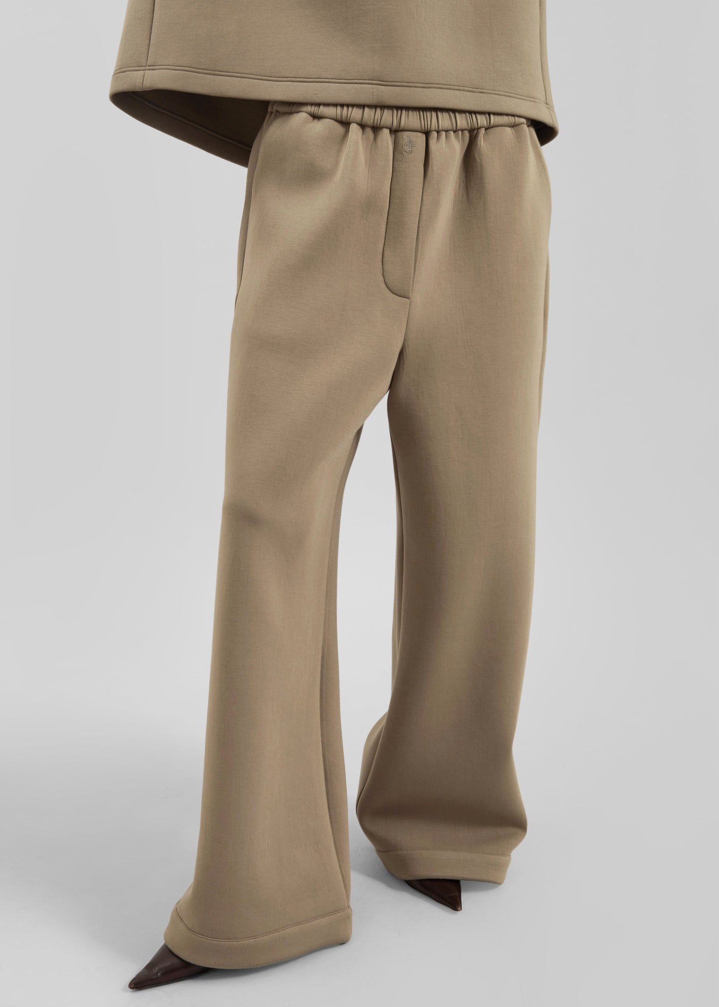 Mirca Neoprene Elastic Pants - Camel