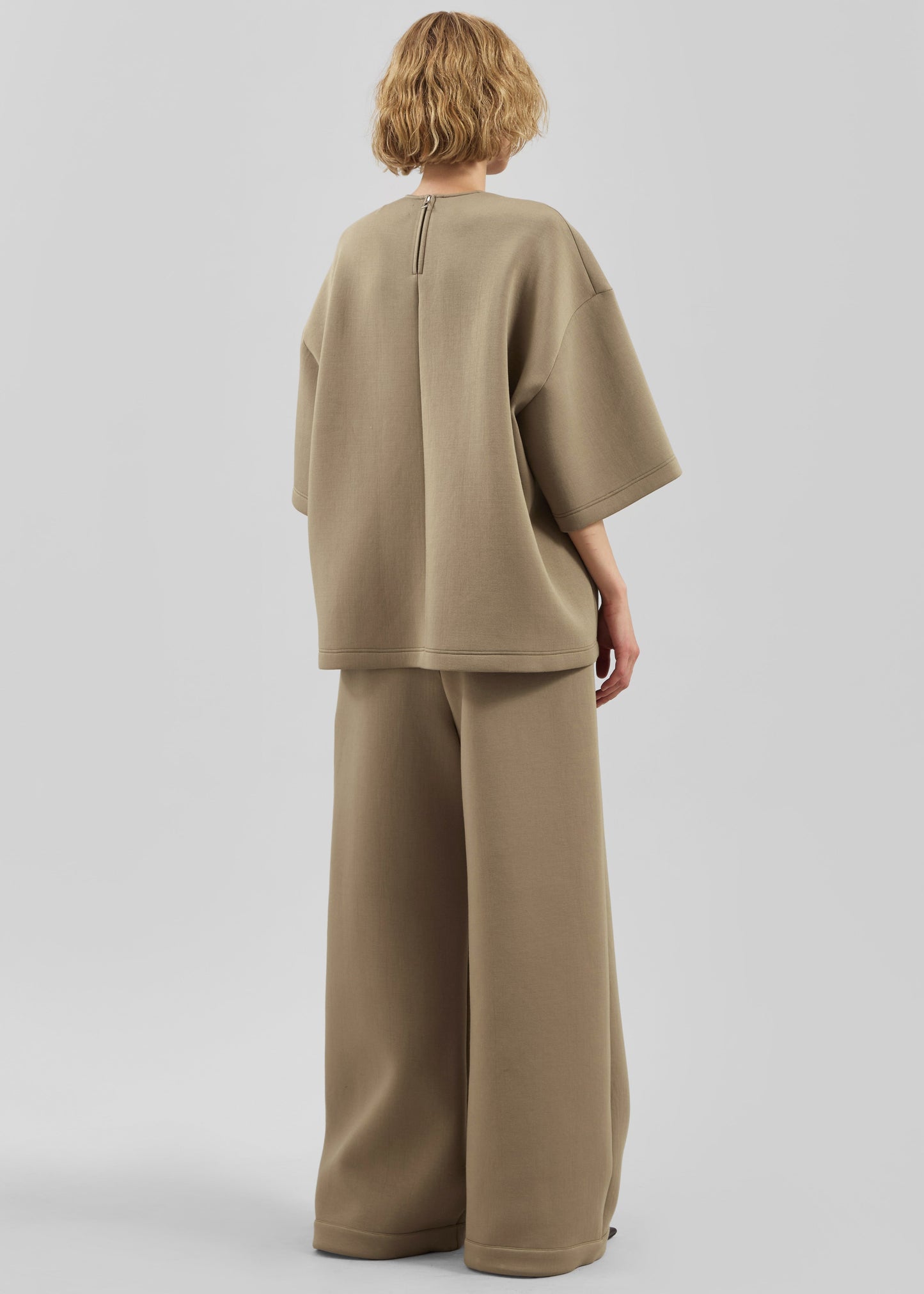 Mirca Neoprene Elastic Pants - Camel