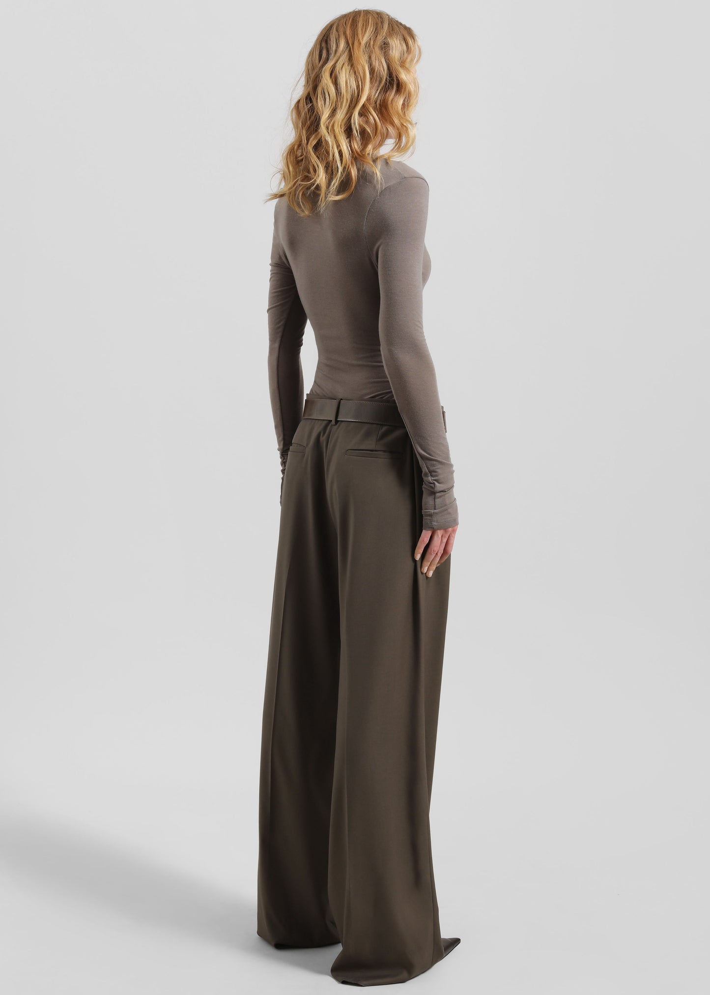 Pallen Wide Trousers - Brown