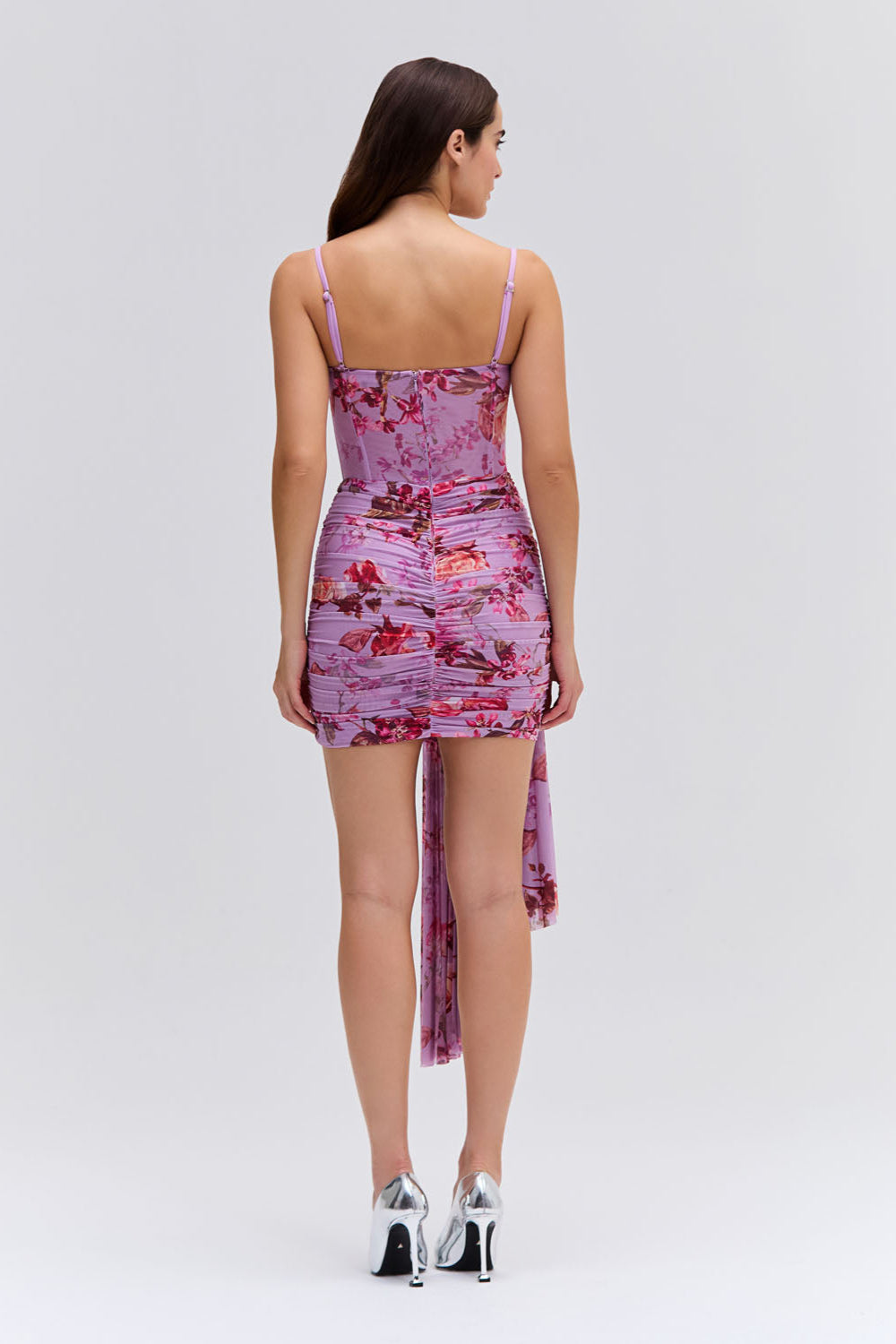 Floral Haze Bustier Mini Dress