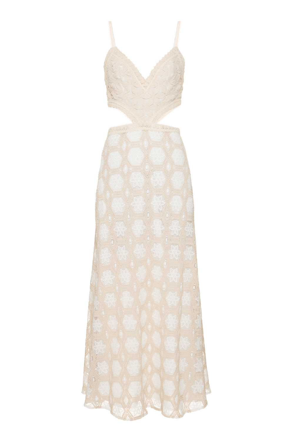 NATURAL CROCHET DRESS
