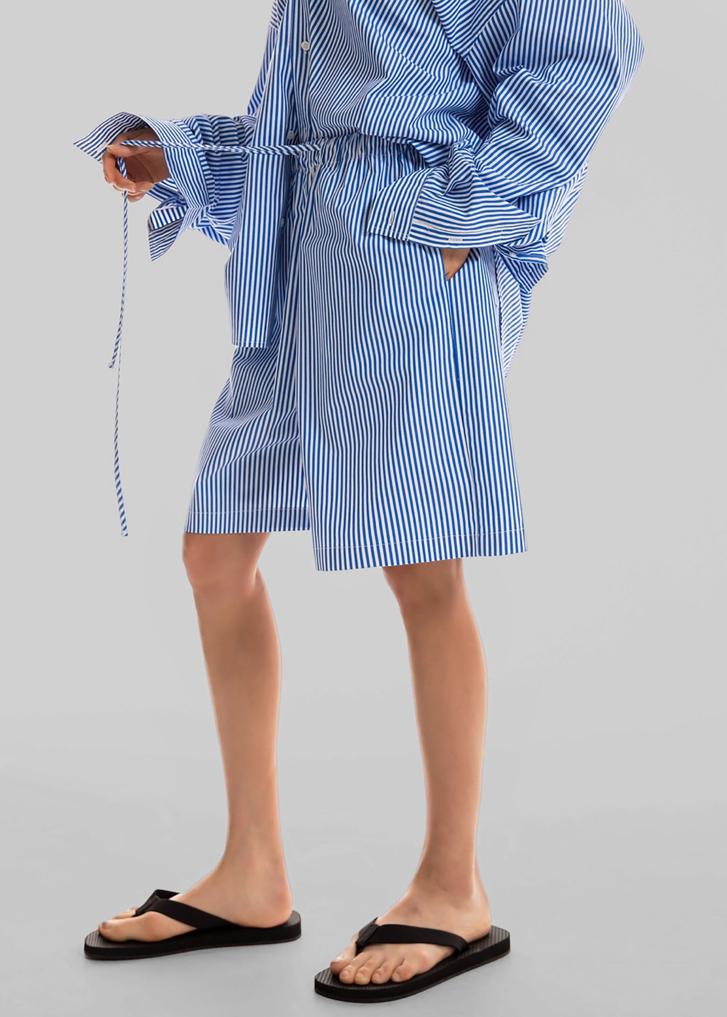 Rimini Bermuda Shorts - Blue/White Stripe