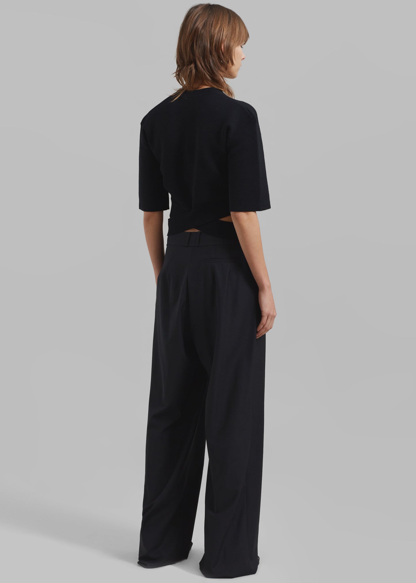 Ripley Pleated Trousers - Black