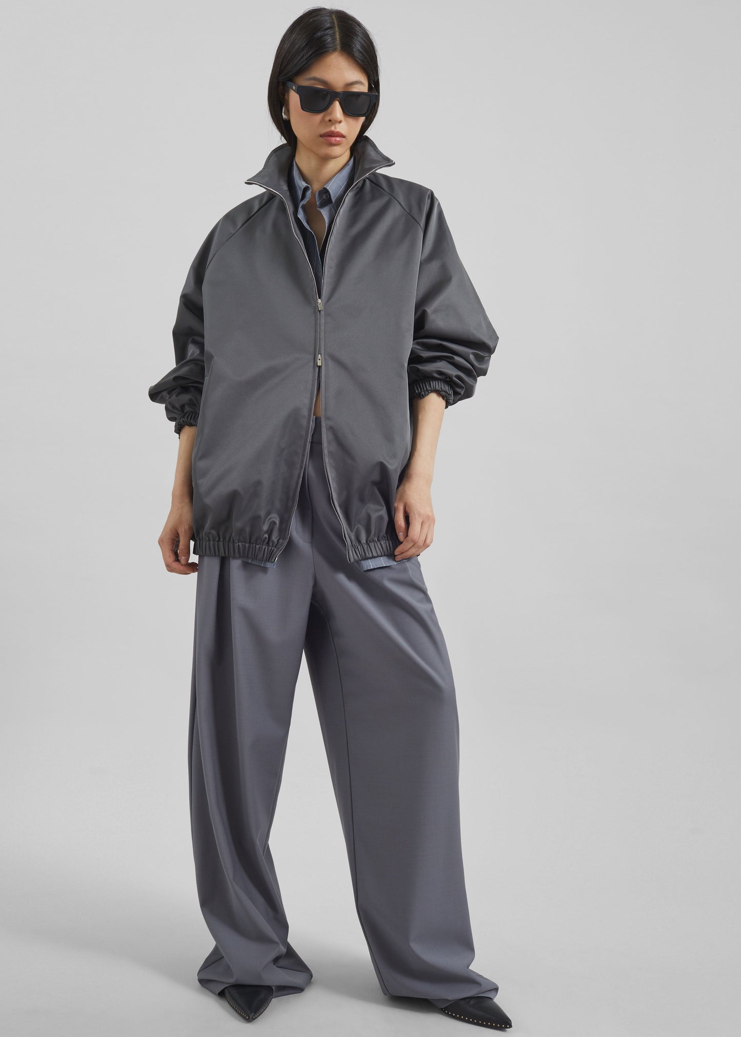 Ripley Pleated Trousers - Grey