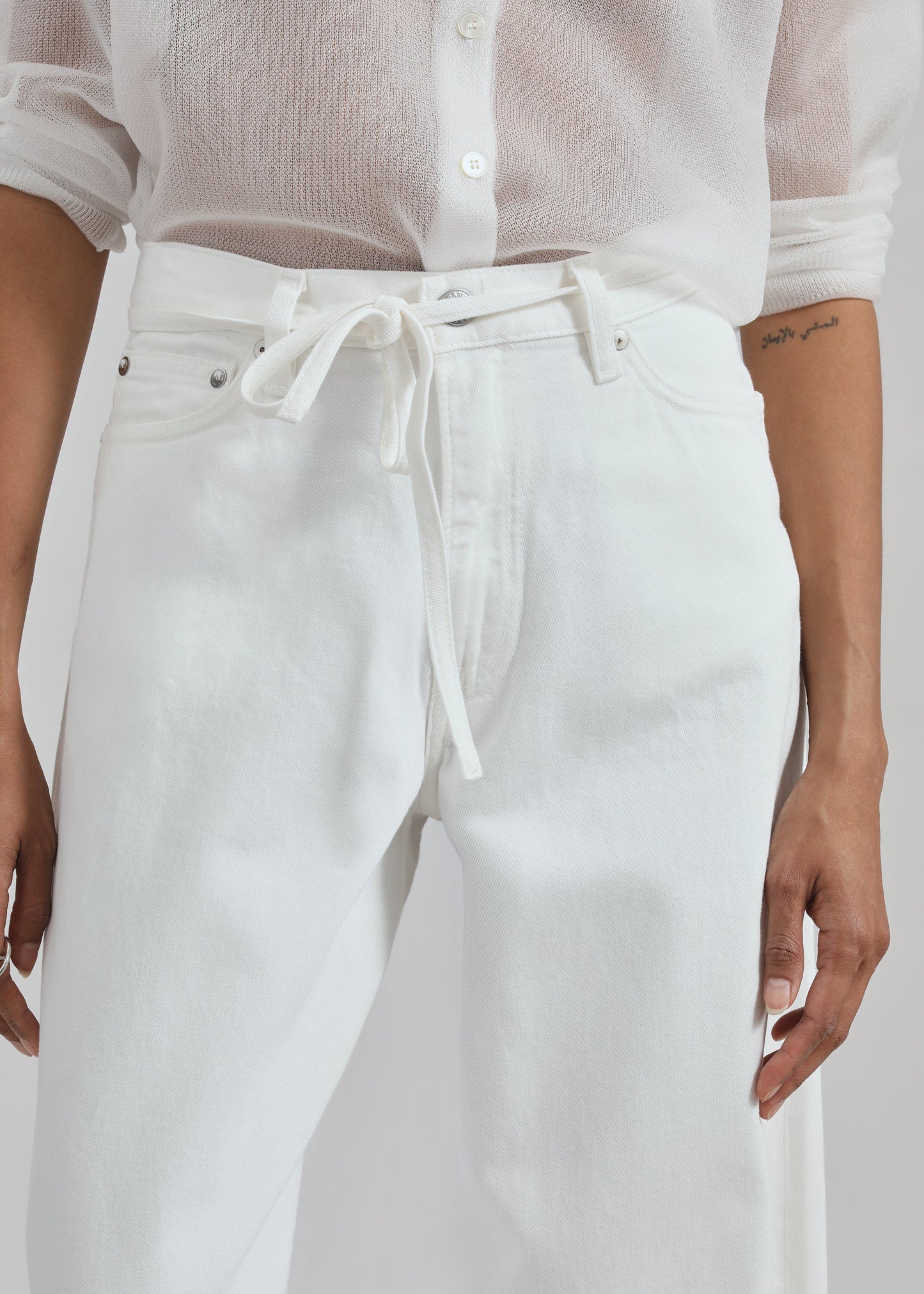 Samsøe Samsøe Saharper Jeans Belt - White Rock
